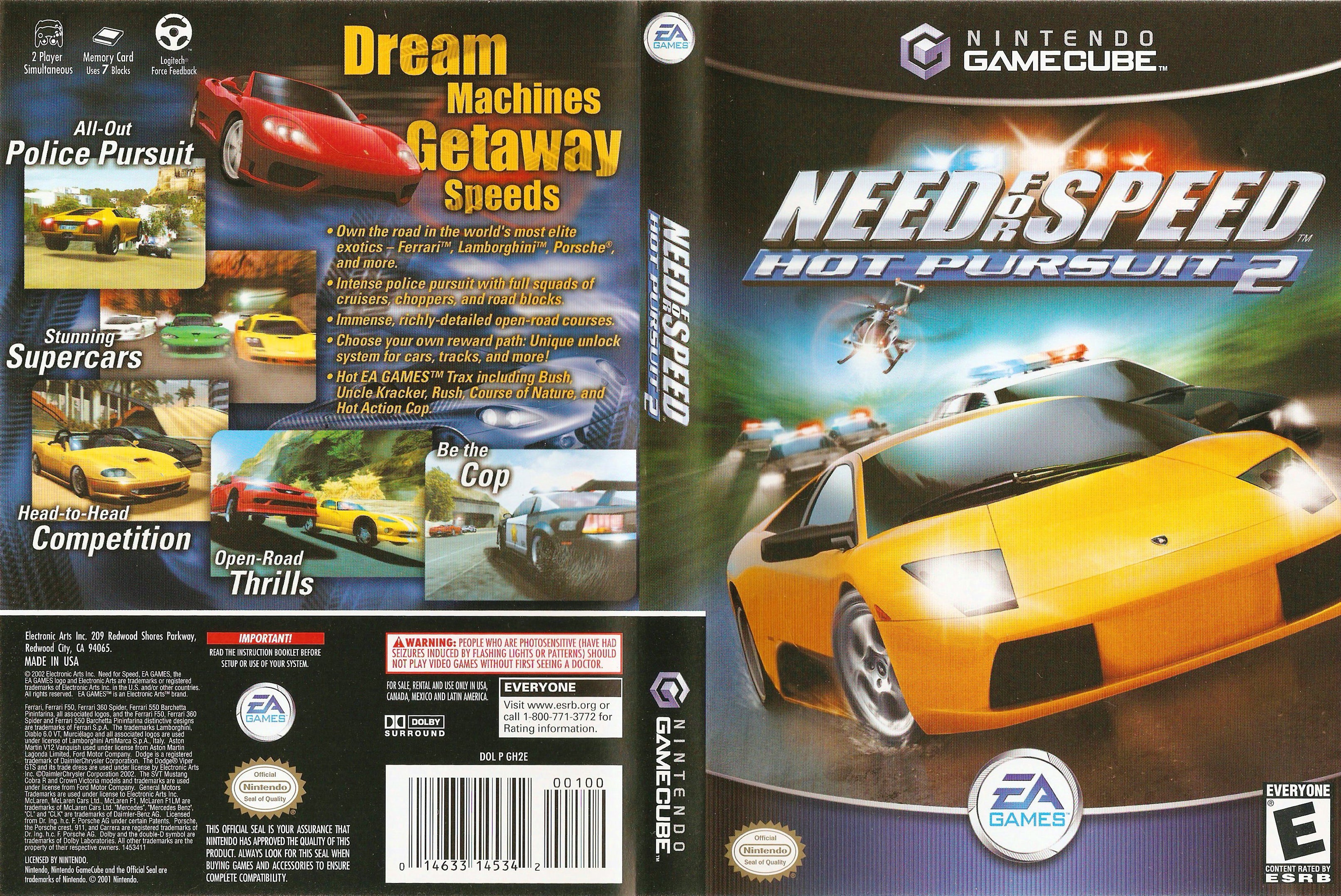 Need For Speed Hot Pursuit 2 Gamecube