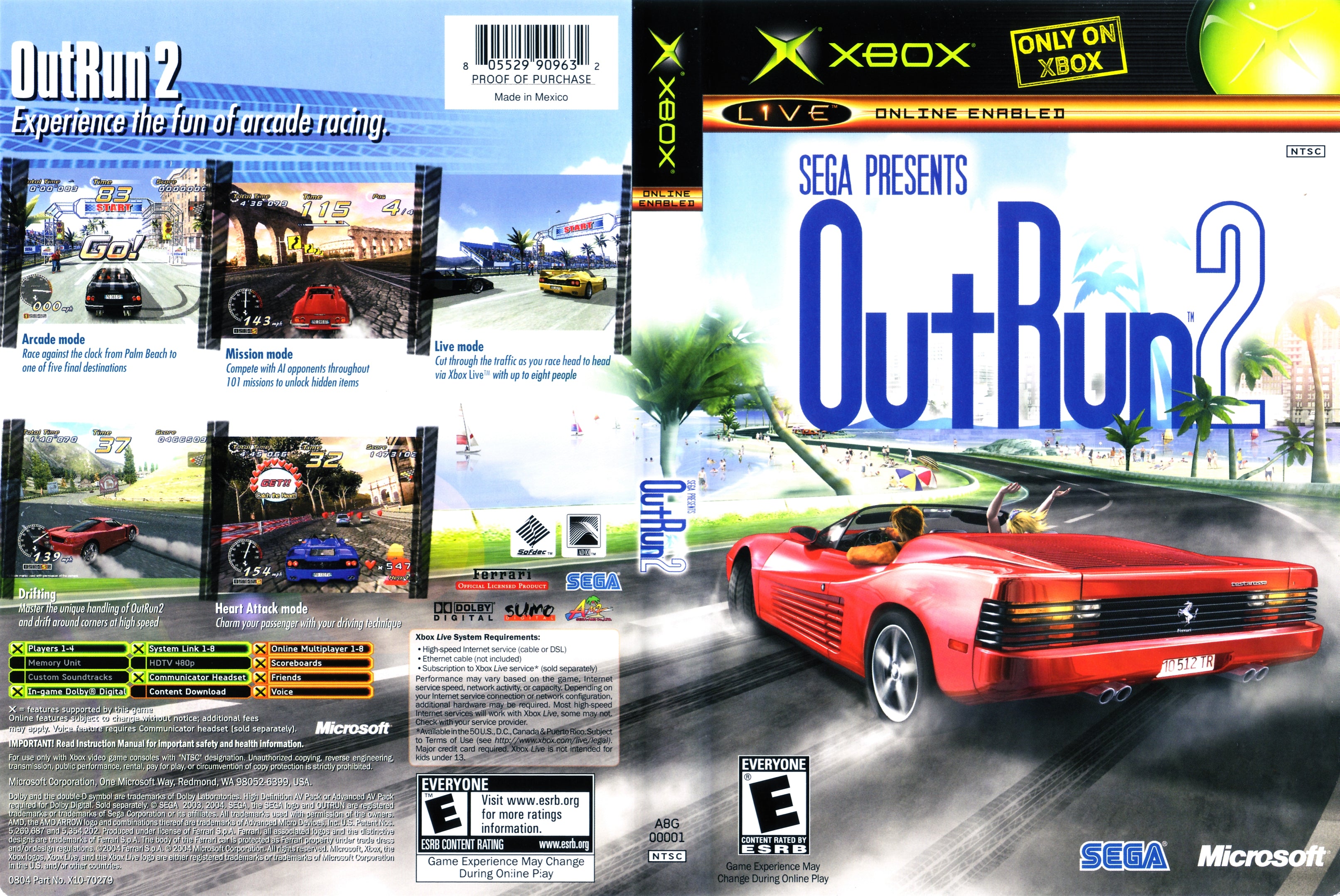 Outrun 2 Gaox OutRun 2 Xbox | Clarkade