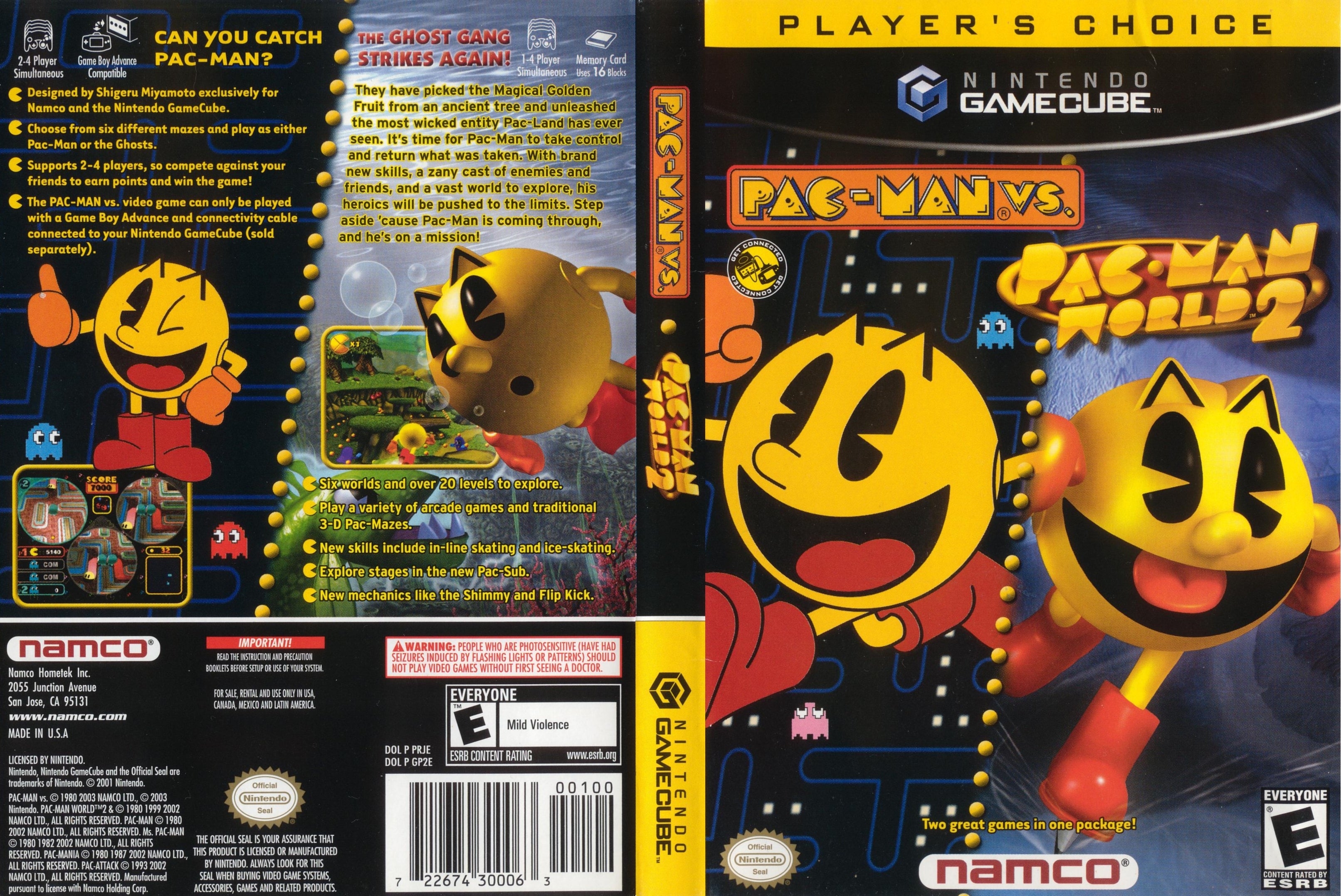 Gamecube games Pac-Man VS and Sonic Mega Collection GC L@@K Gamecube games Pac-Man VS and Sonic Mega Collection GC L@@K