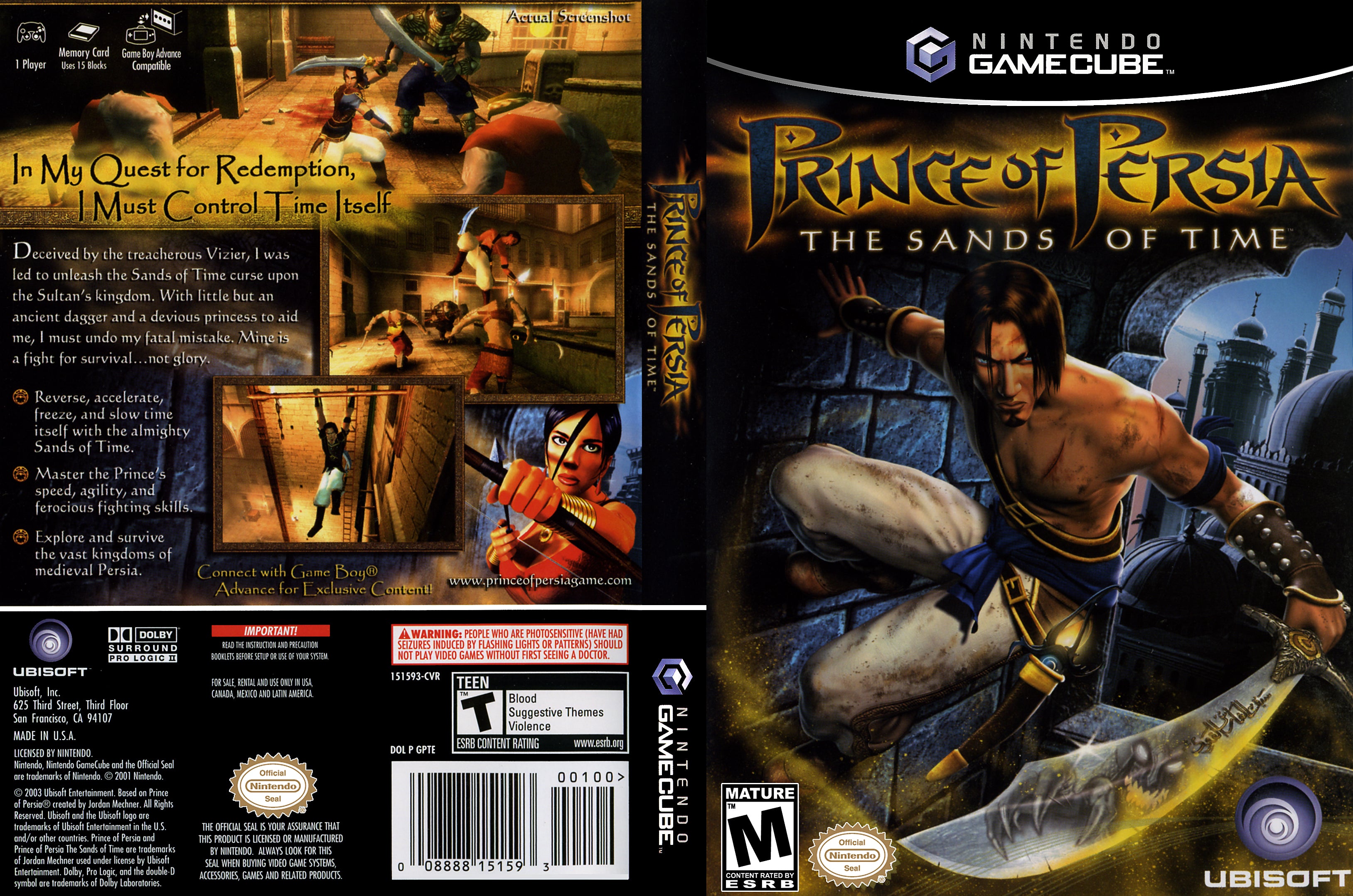 PlayStation 2 Prince of Persia The Sand of Time and Warrior PlayStation 2 Prince of Persia The Sand of Time and Warrior