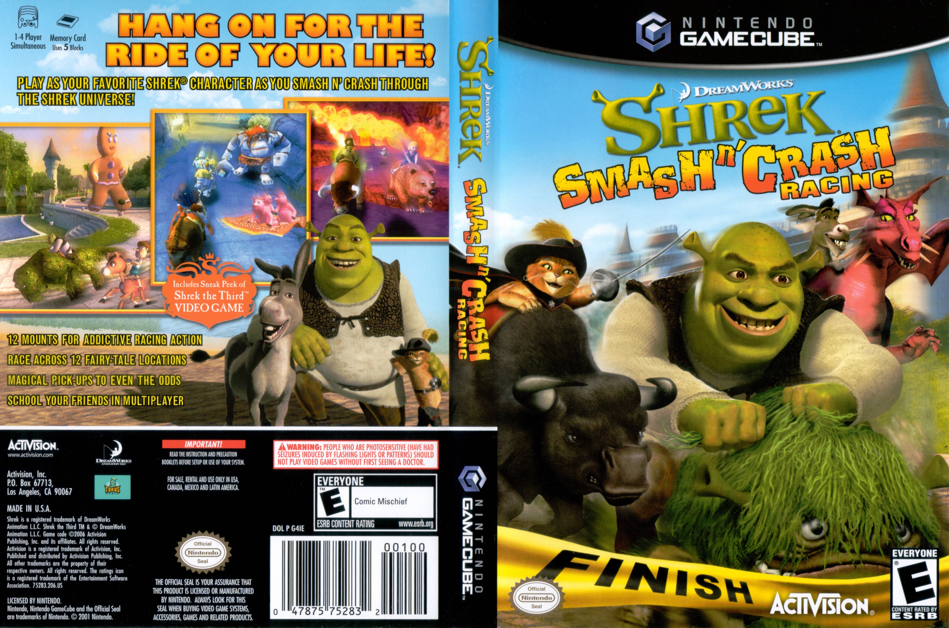 Shrek Smash n' Crash Racing C Gamecube – Clarkade