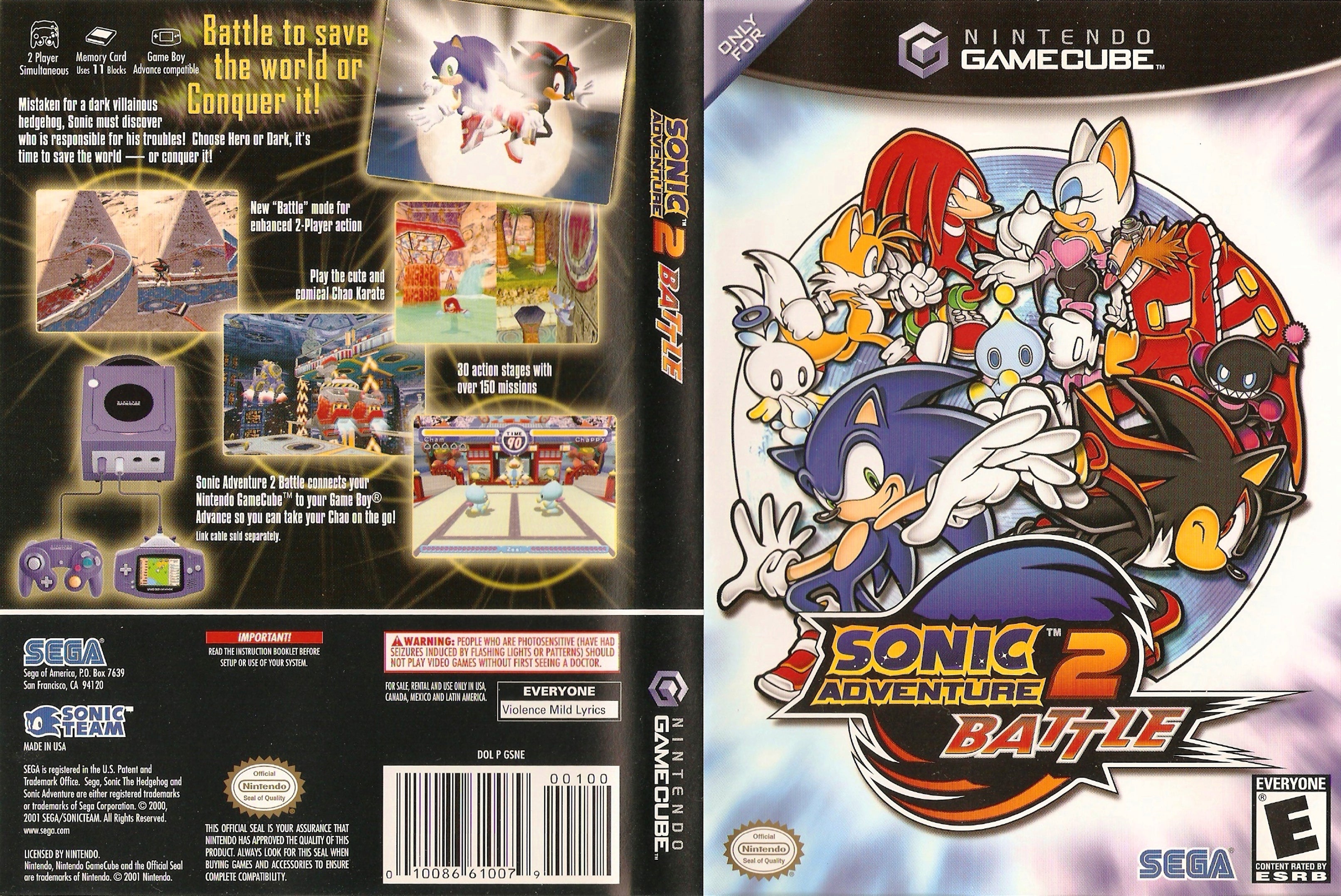 Sonic Adventure 2 Battle N Gamecube