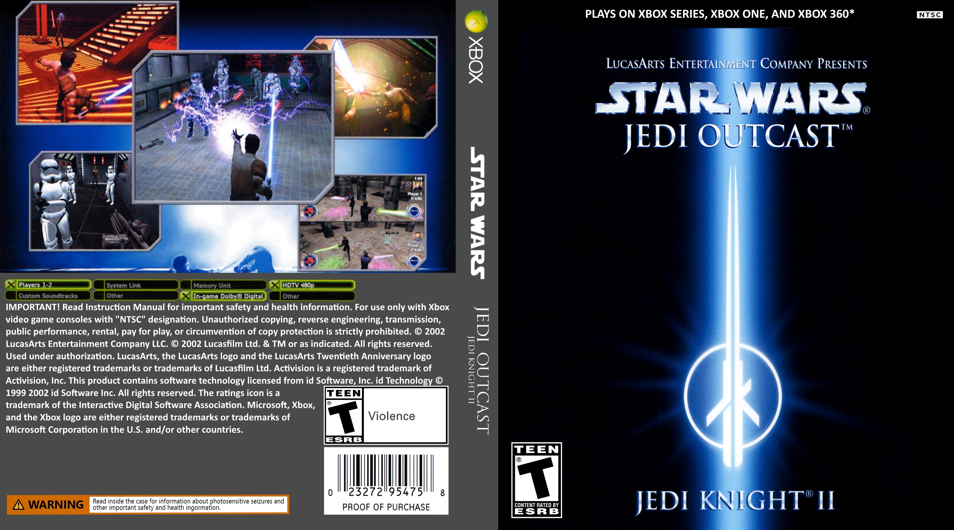 Star Wars Jedi Knight II Jedi Outcast Xbox | Clarkade