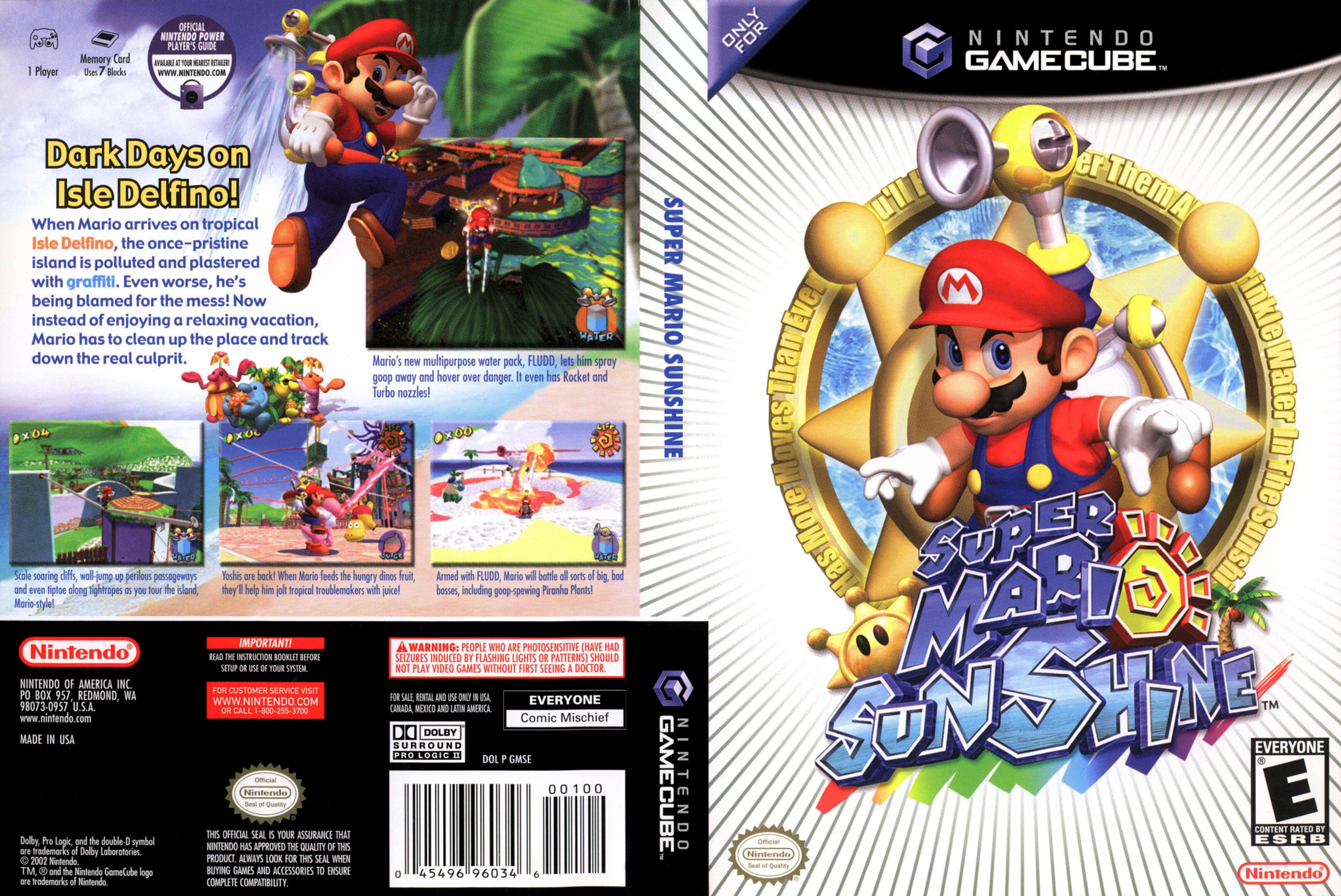 Super Mario Sunshine Gamecube