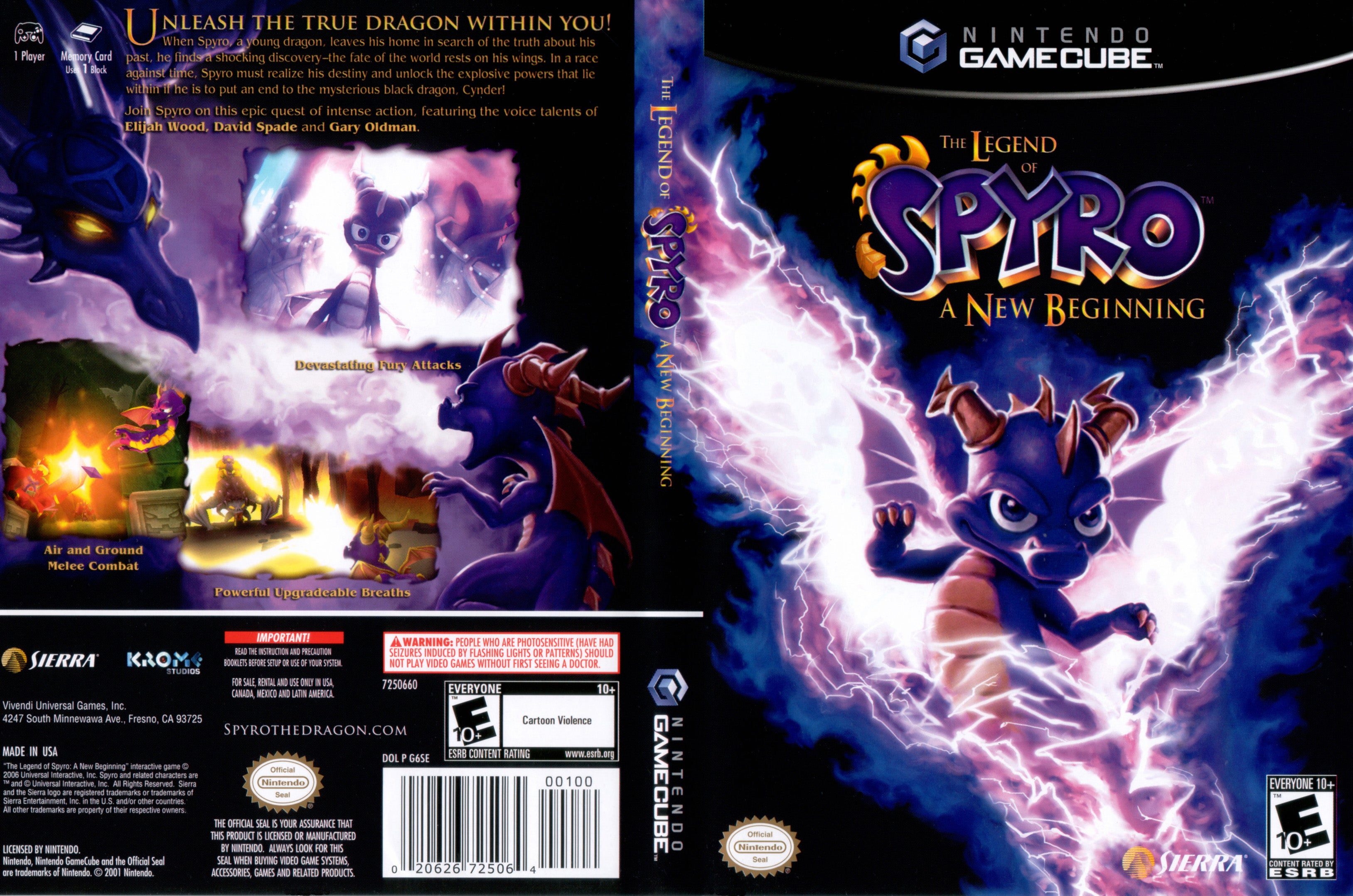 The Legend of Spyro a New Beginning Gamecube