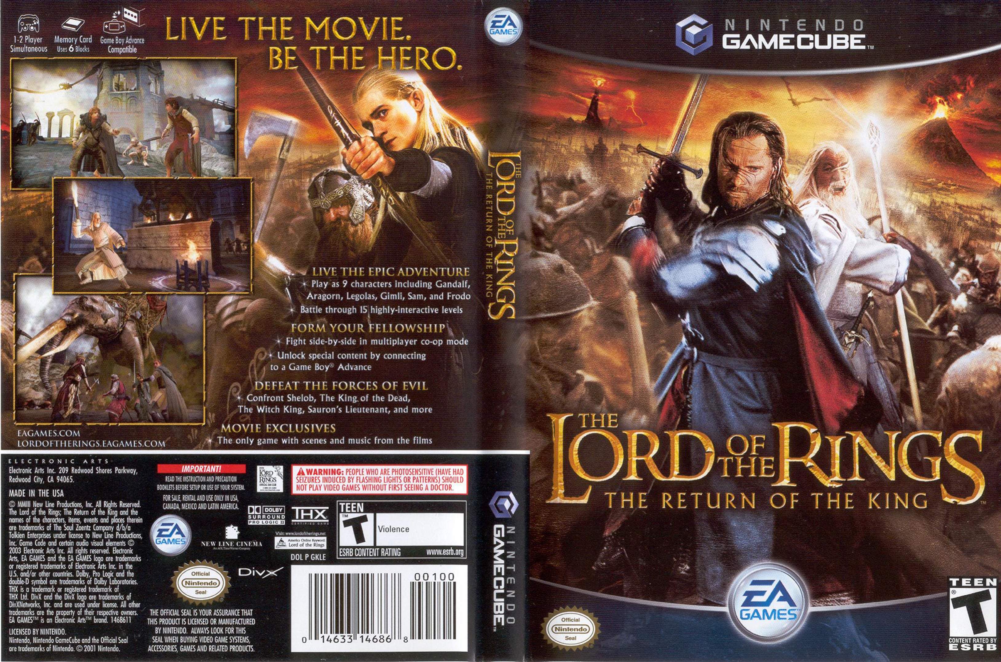 The Lord Of The Rings The Return Of The King Gamecube