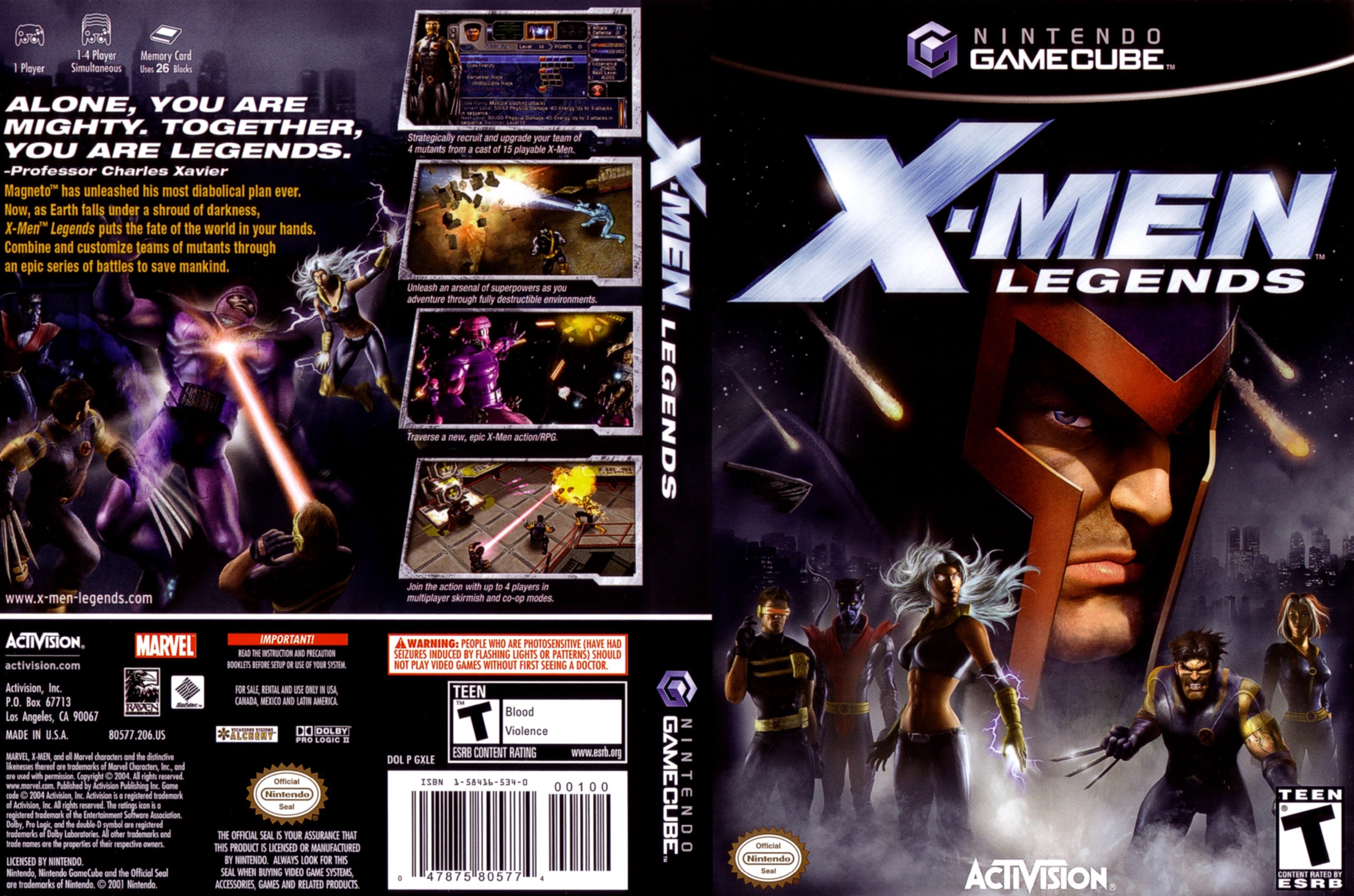 X-Men Legends Gamecube