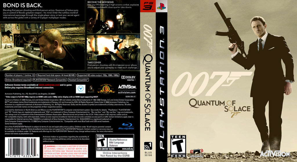 007 Quantum of Solace PS3