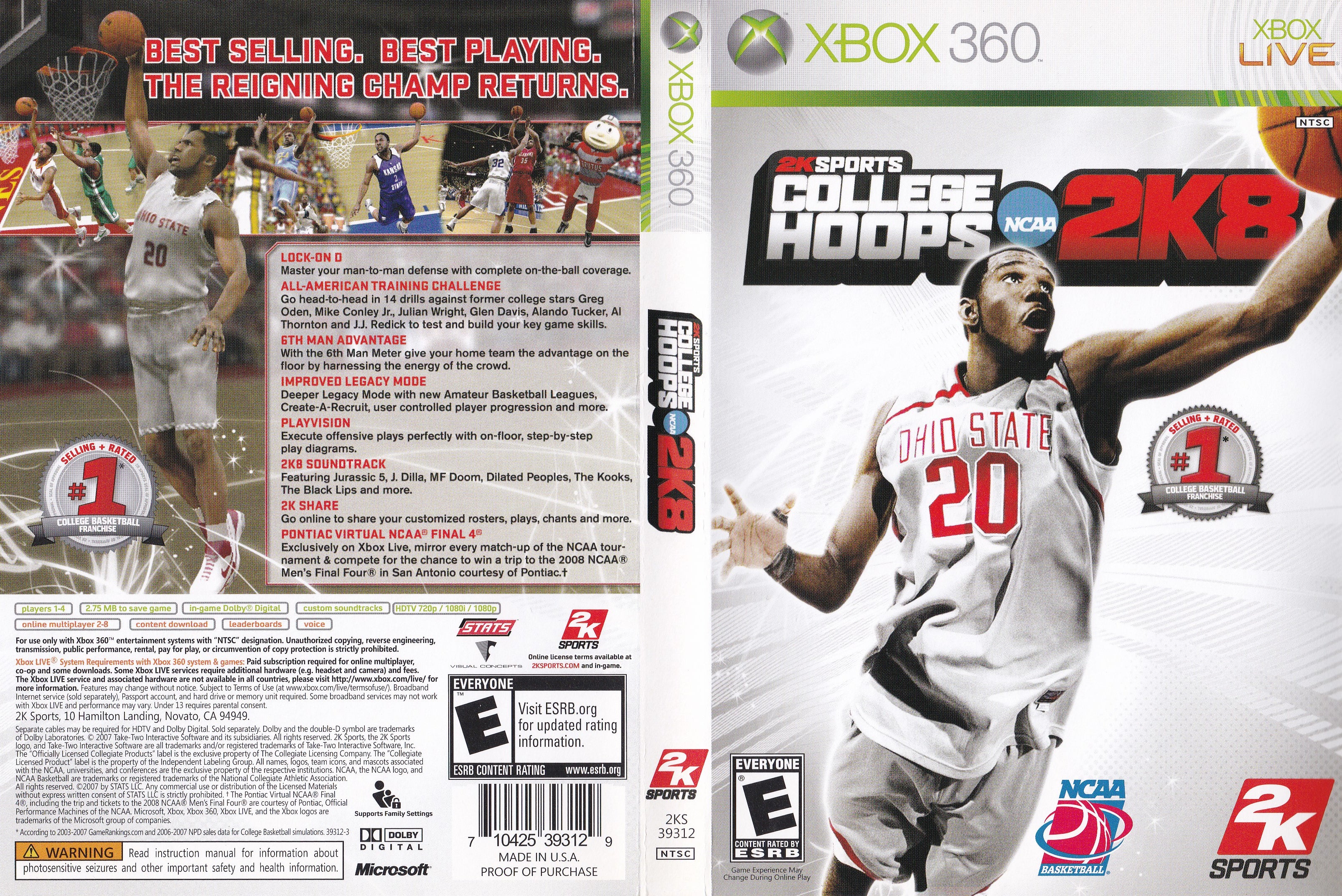 College Hoops 2K8 Xbox 360