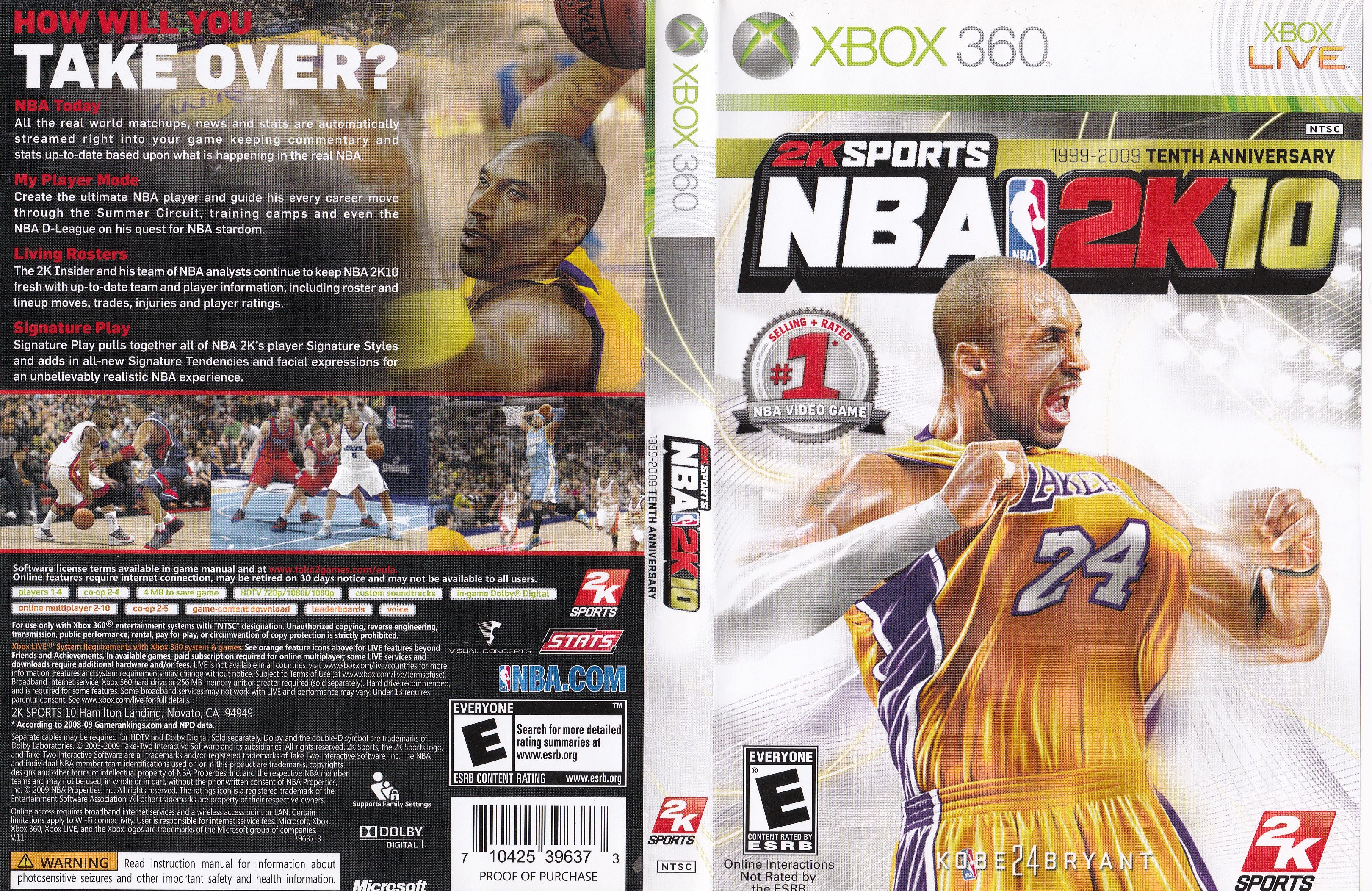 NBA 2K10 Xbox 360
