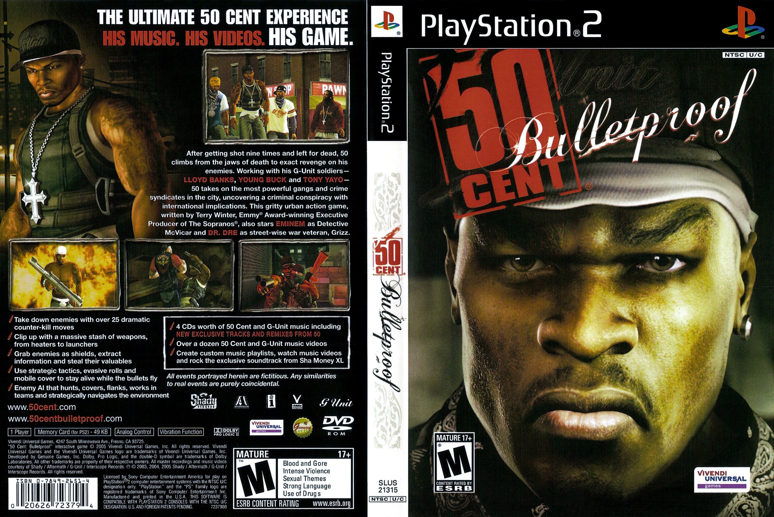 50 Cent Bulletproof PS2
