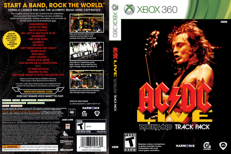 AC DC Live Rock Band Track Pack Xbox 360 | Clarkade