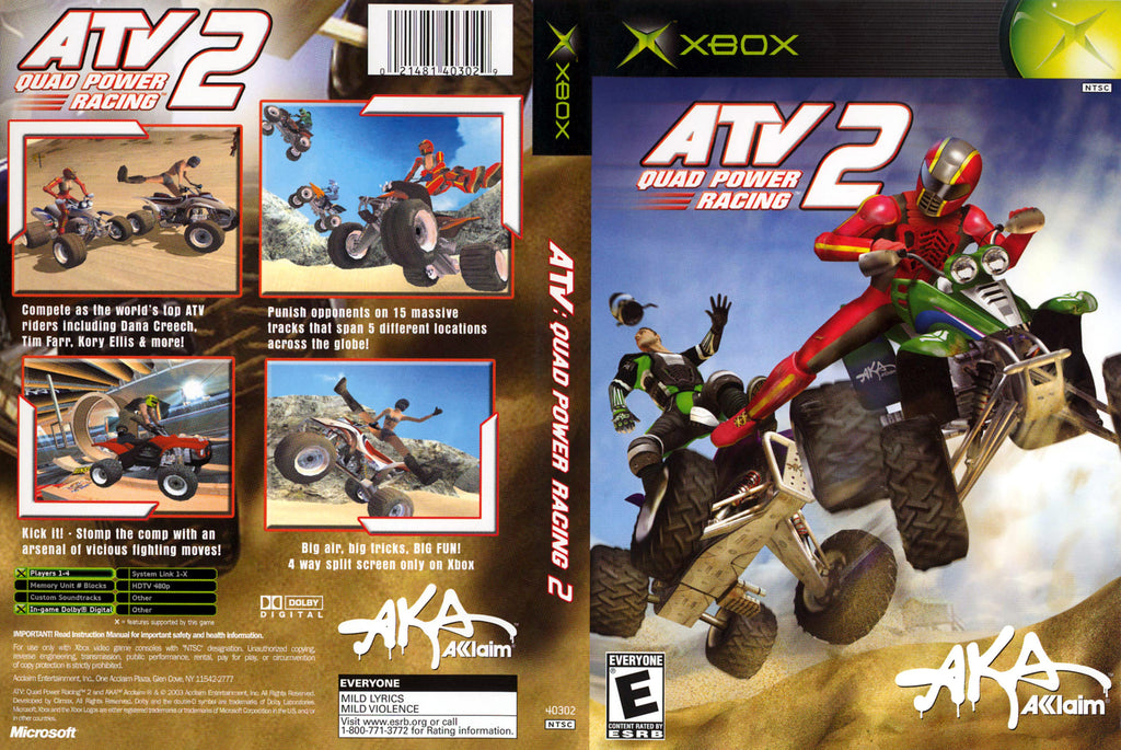 ATV Quad Power Racing 2 N Xbox