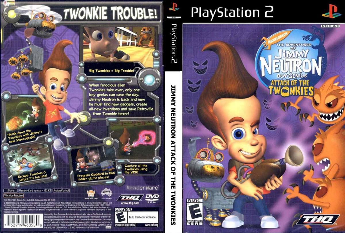 Adventures of Jimmy Neutron Boy Genius Attack of the Twonkies PS2