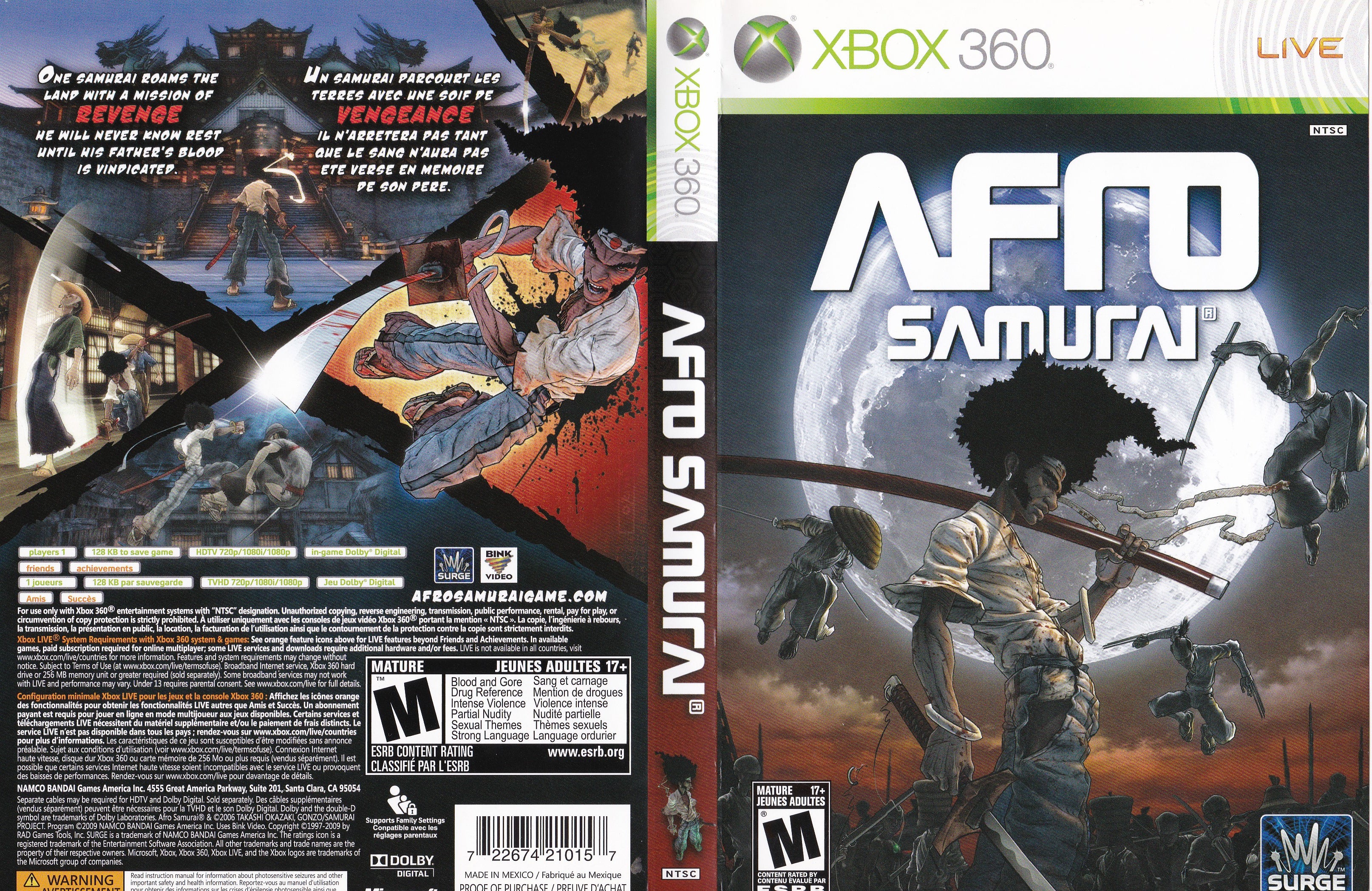 Novo jogo de Afro Samurai é anunciado para PC, Xbox One e PS4