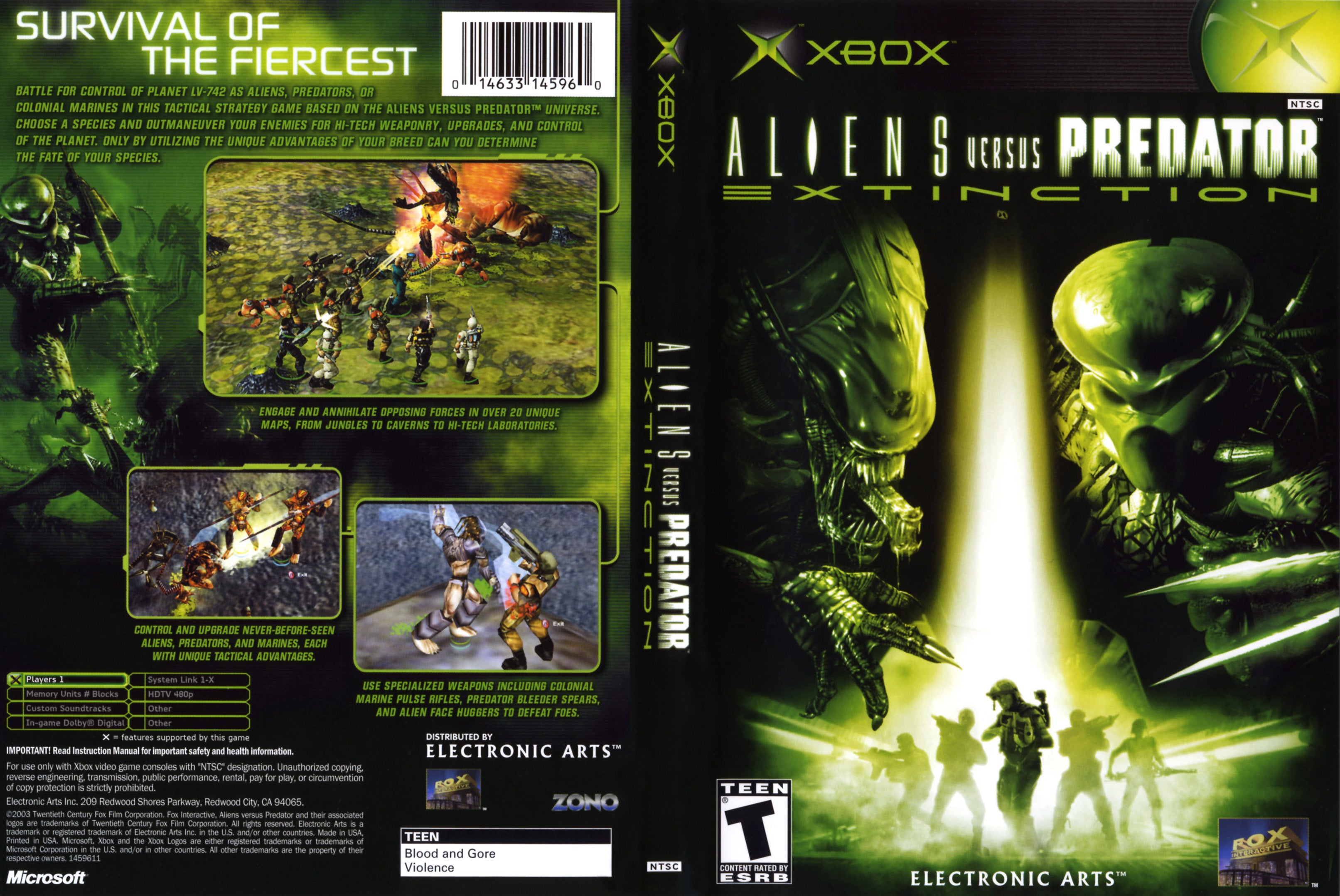 Aliens VS Predator Extinction N Xbox