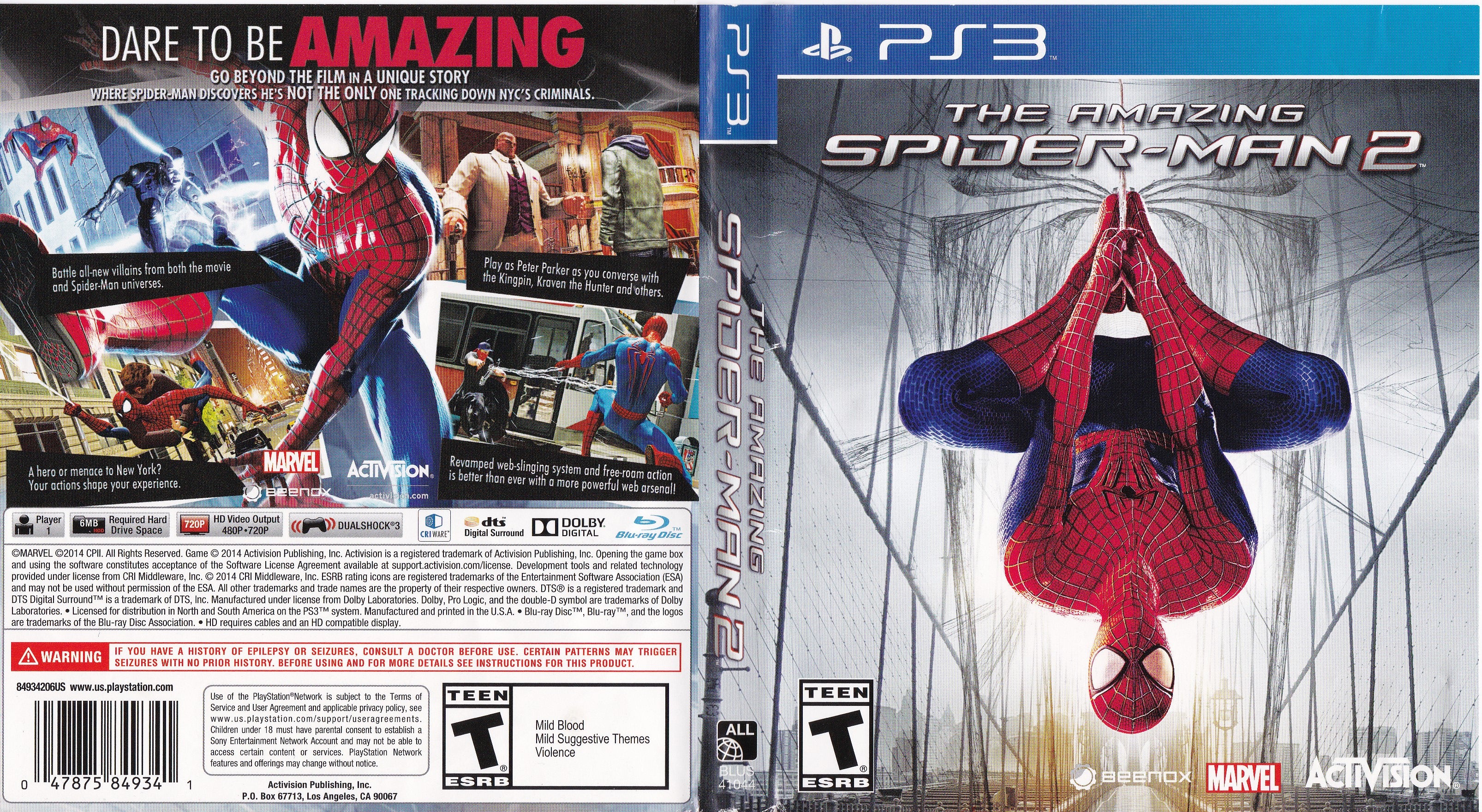 The Amazing Spider-Man 2 Playstation 3 