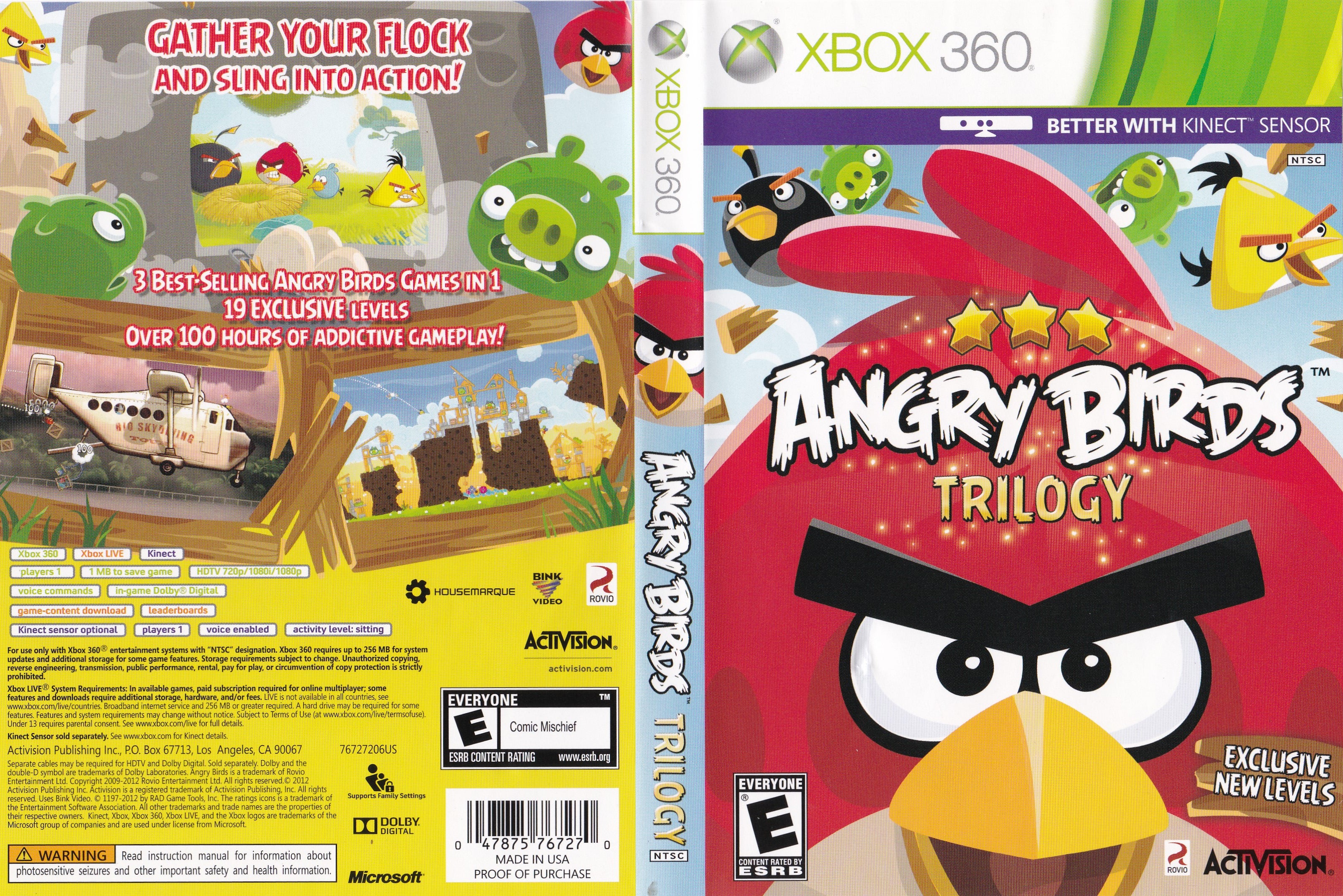 rocket Ambiguous Say aside Angry Birds Trilogy Xbox 360 | Clarkade