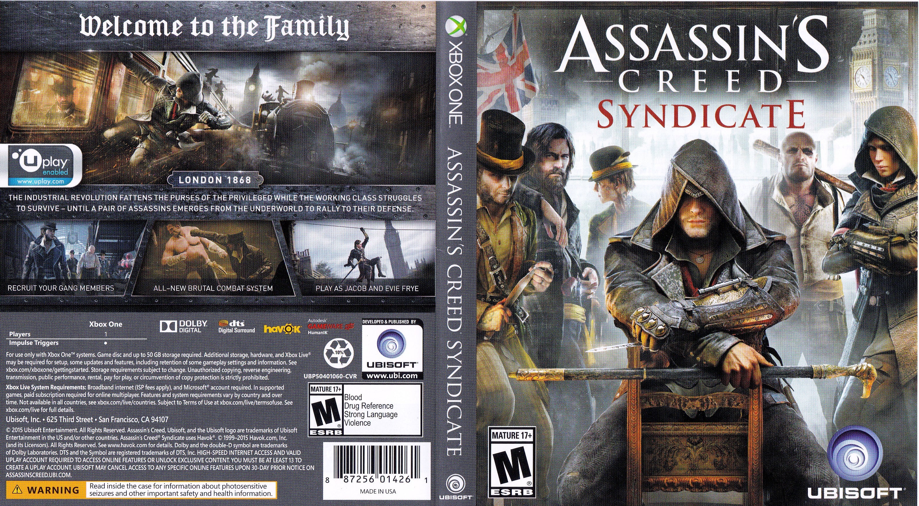 Assassin's Creed Syndicate Standard Edition Xbox One UBP50411060