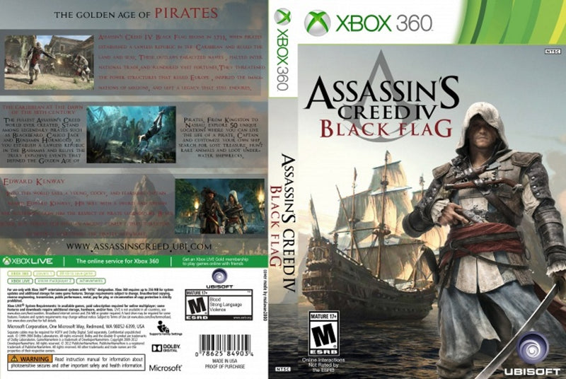voorjaar Vermaken Comorama Assassin's Creed IV Black Flag Xbox 360 | Clarkade