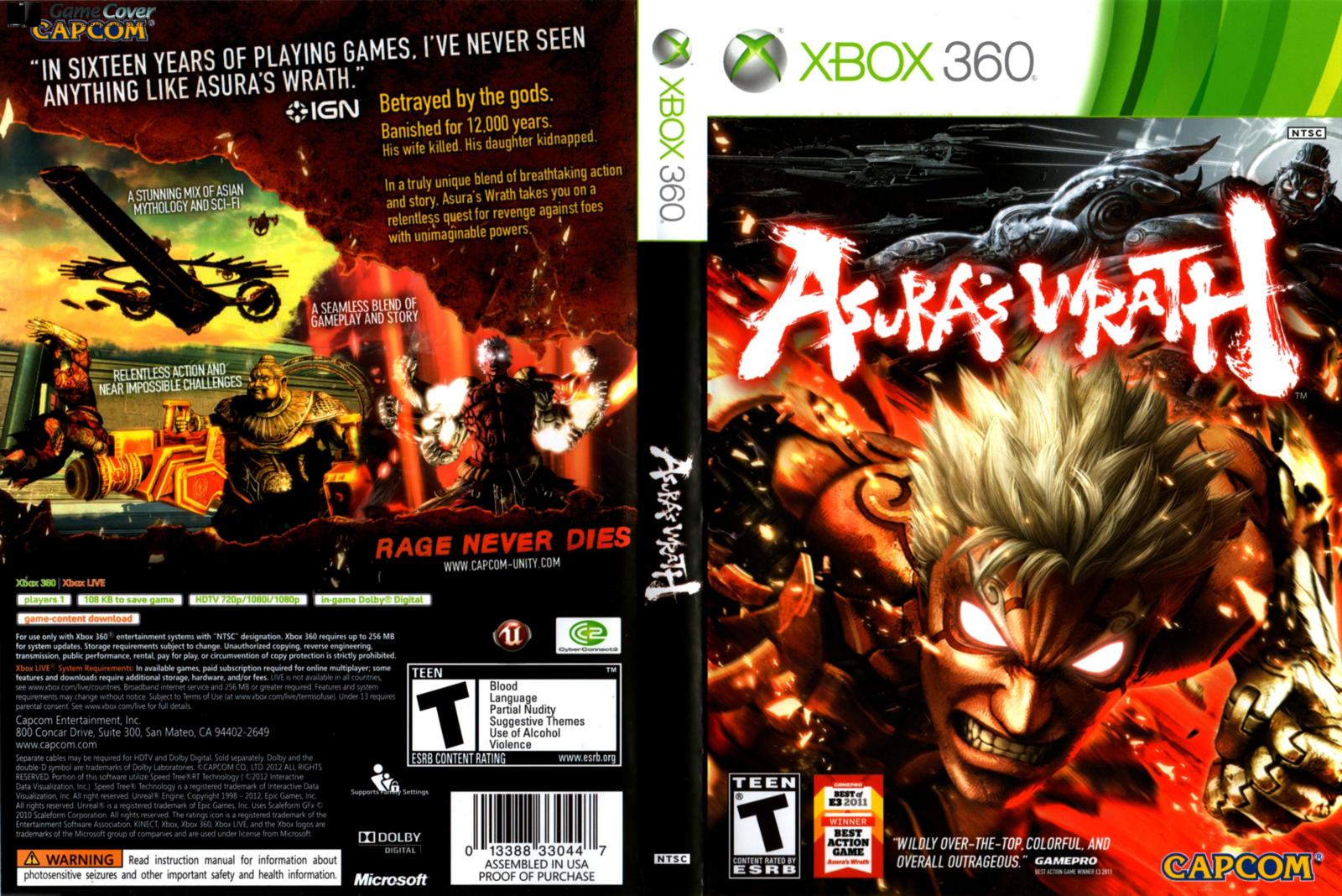 Asura's Wrath Xbox 360