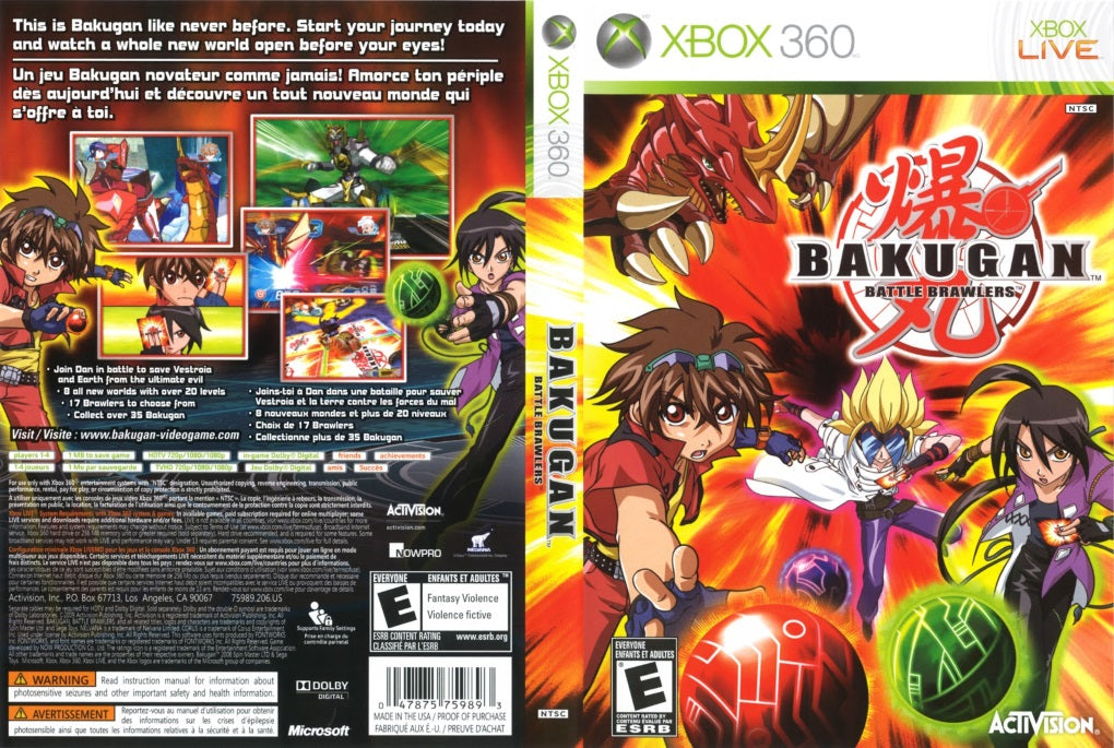 Buy Xbox 360 Bakugan Battle Brawlers