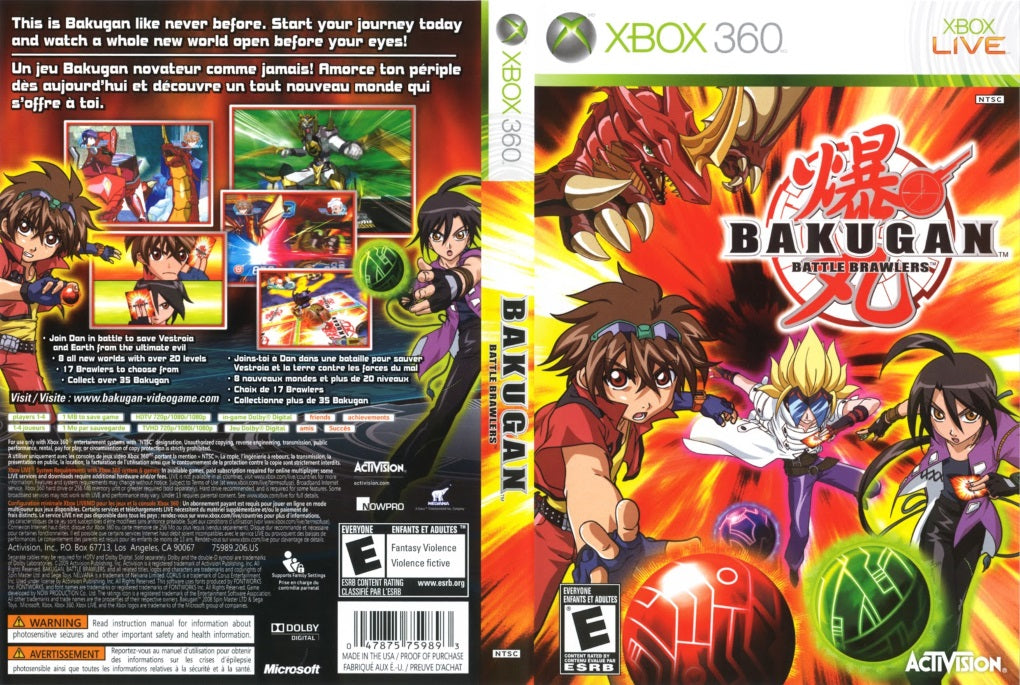 Bakugan Battle Brawlers Xbox 360