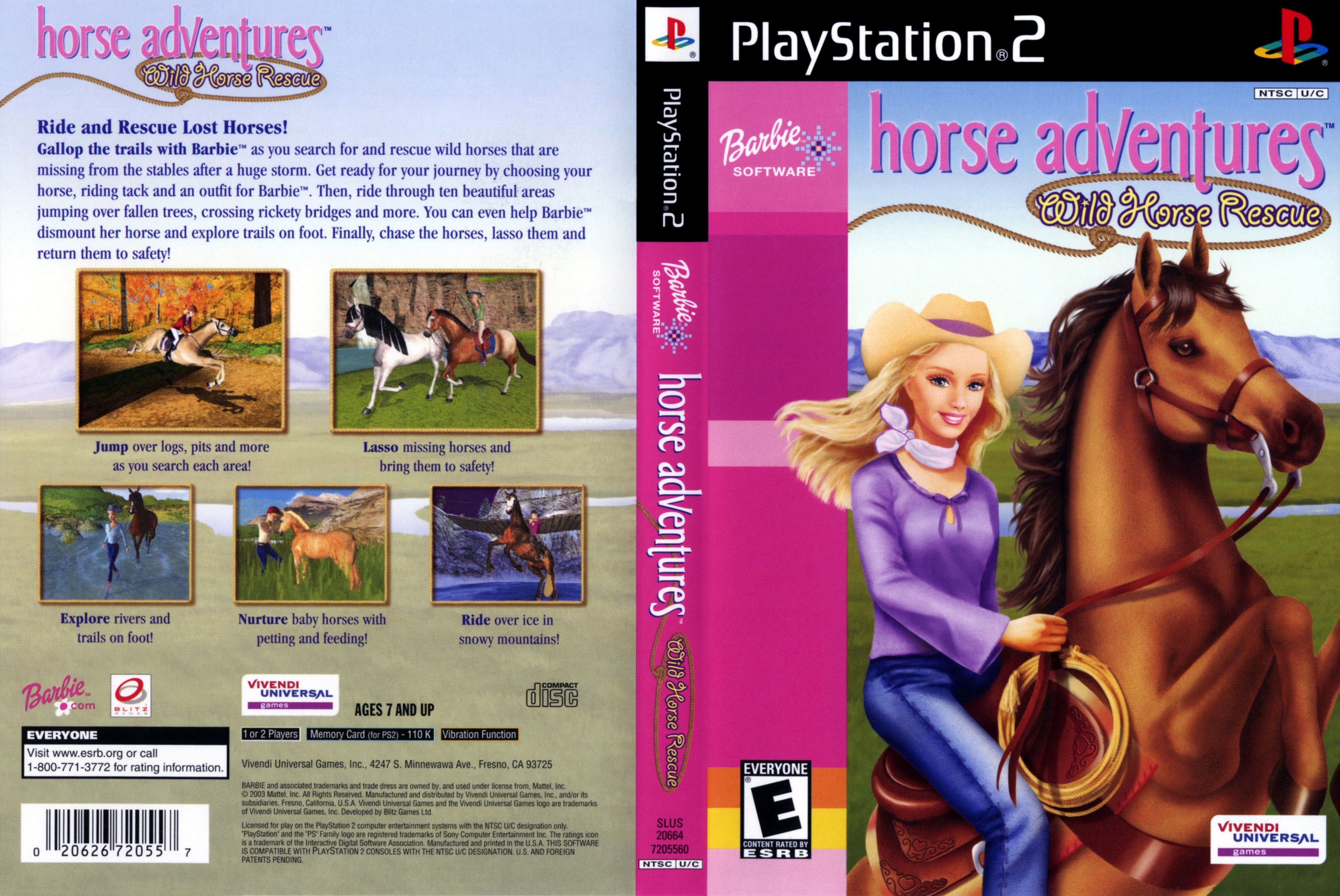 stewardesse peregrination Rytmisk Barbie Horse Adventures Wild Horse Rescue N PS2 | Clarkade