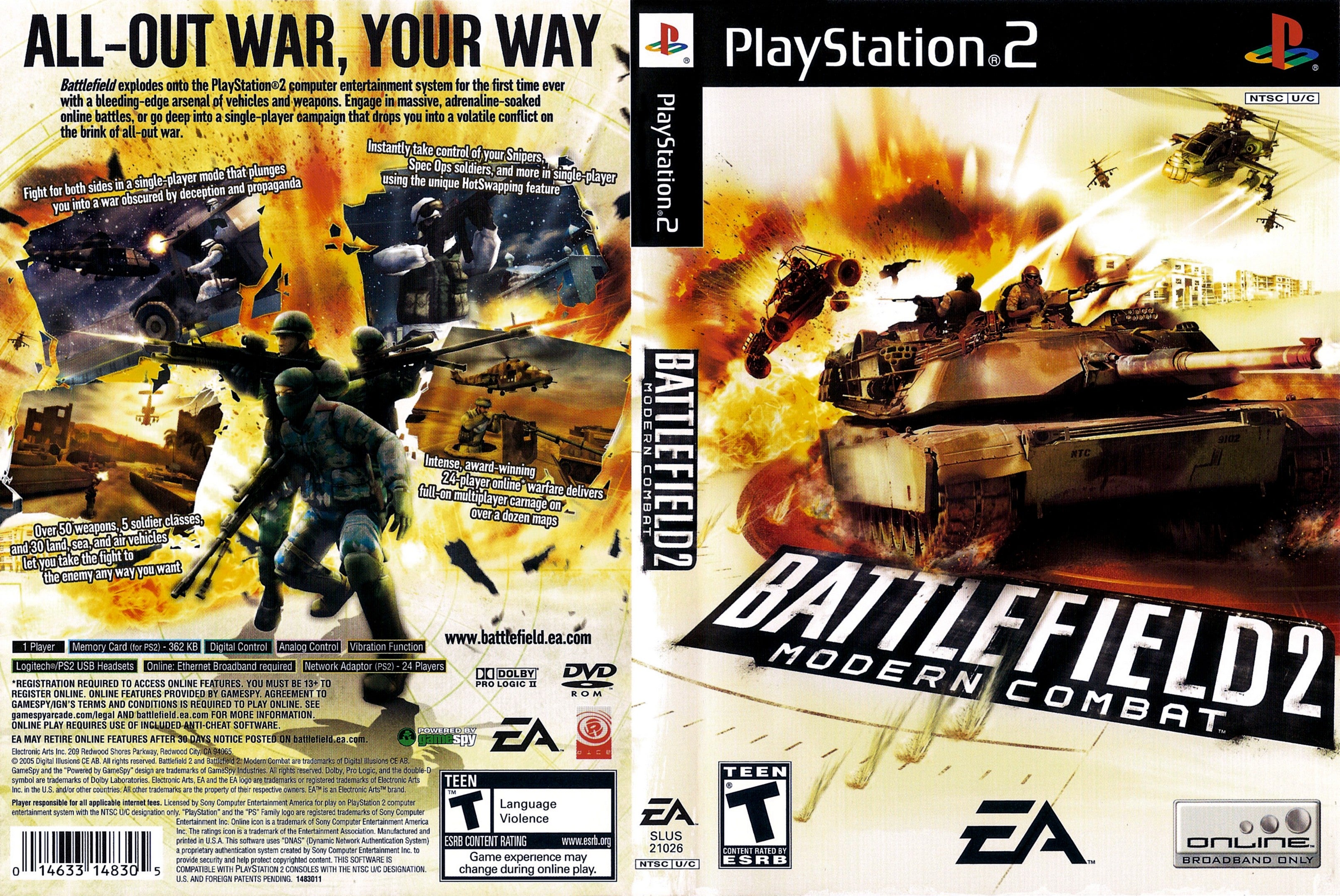 Modern Ps2 Battlefield 2 Modern Combat PS2 – Clarkade