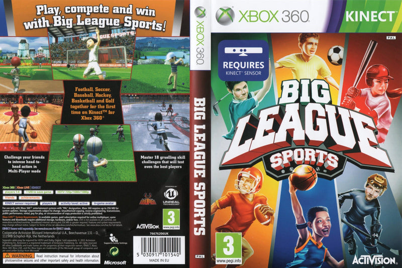 Big League Sports - Jogo XBOX 360 Midia Fisica | Lojas 99