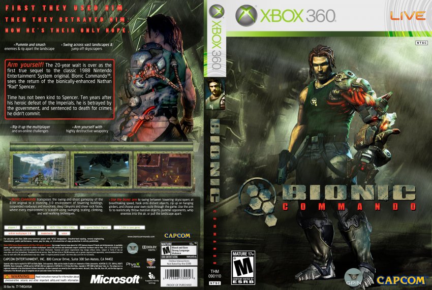 Bionic Commando Xbox Case
