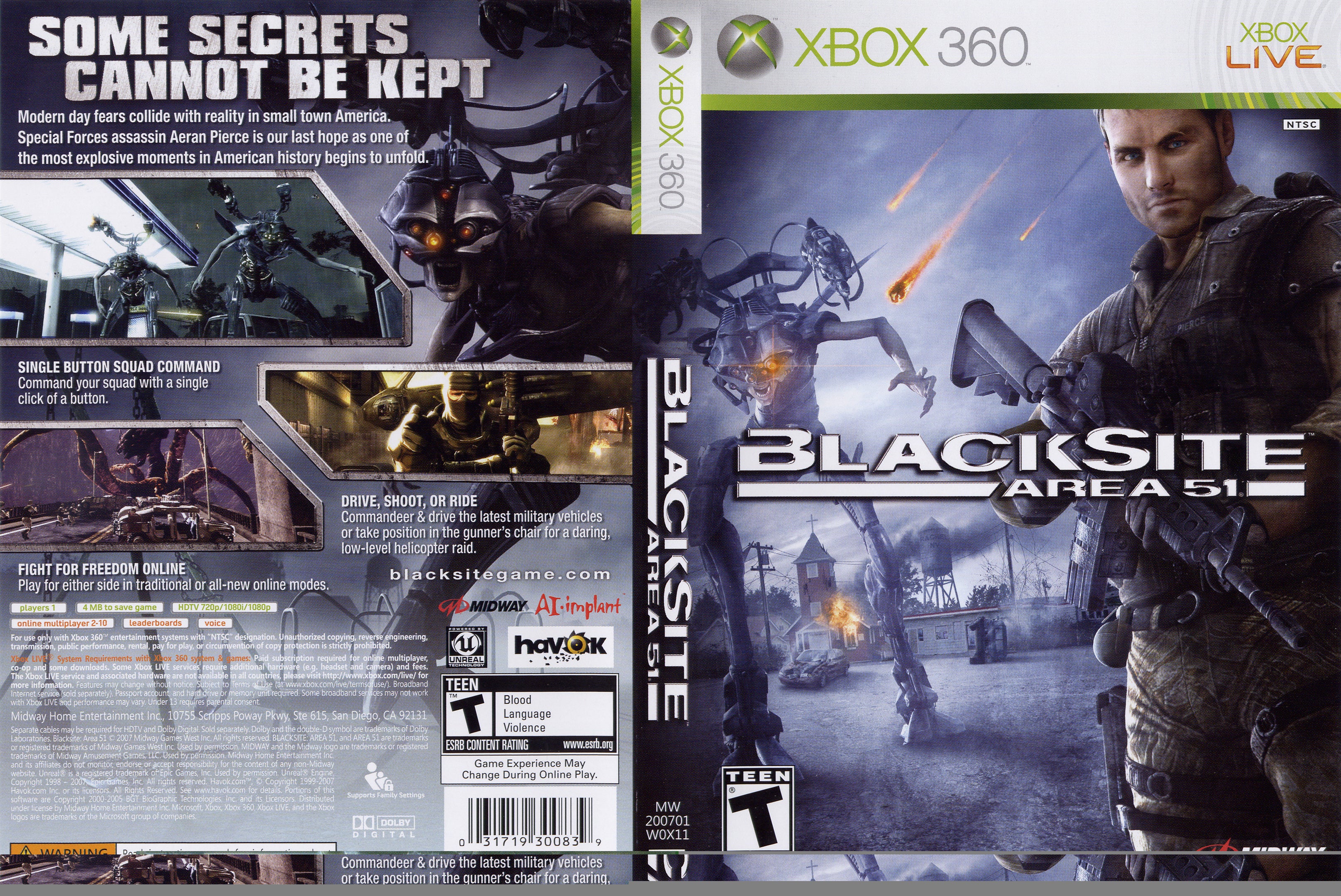 Blacksite: Area 51 Xbox 360 Box Art Cover by xstormthegatesofhellx