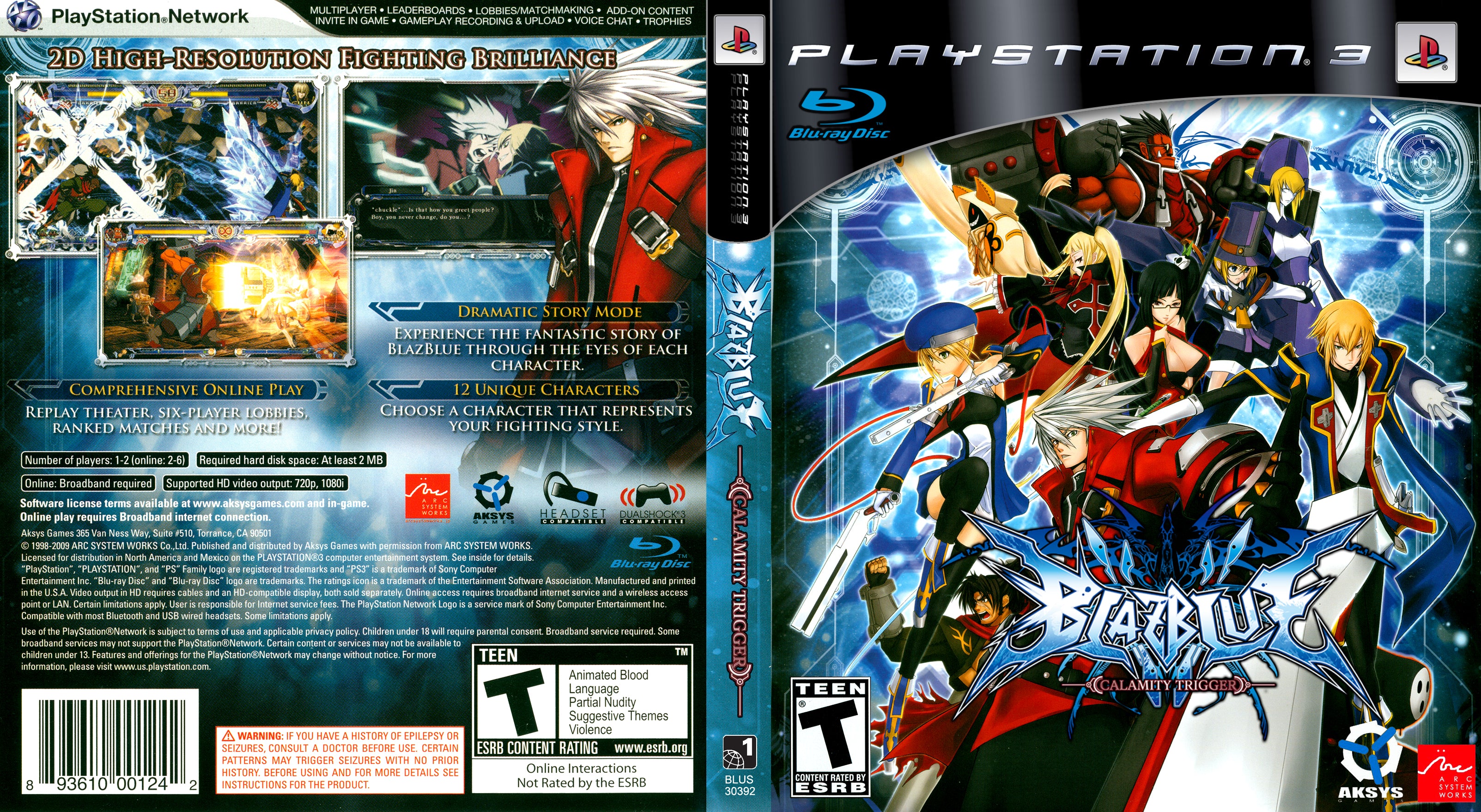Blazblue Calamity Trigger PS3