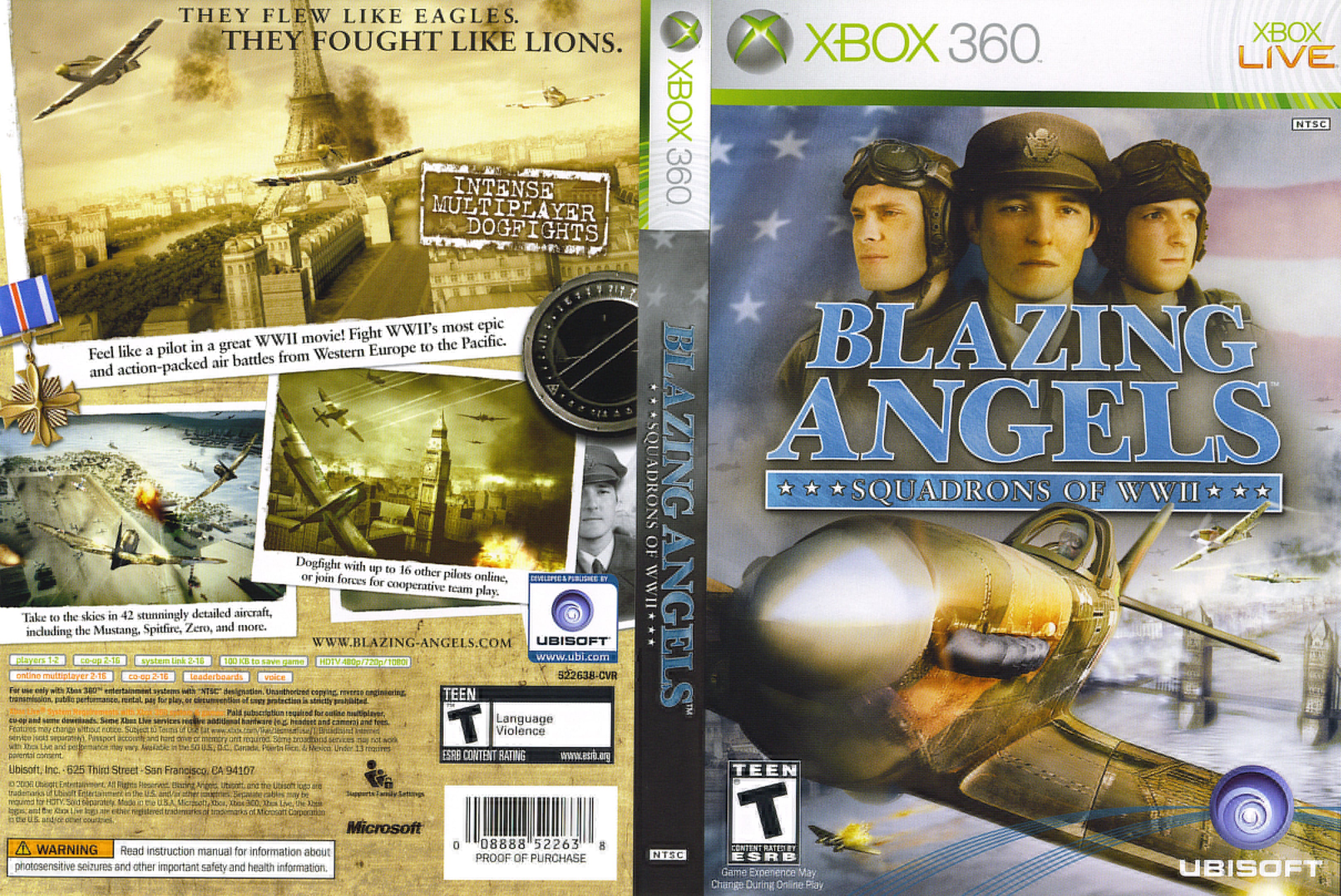価格順販売 Blazing Angels Squadrons of WWII 輸入版北米 Xbox360 旧