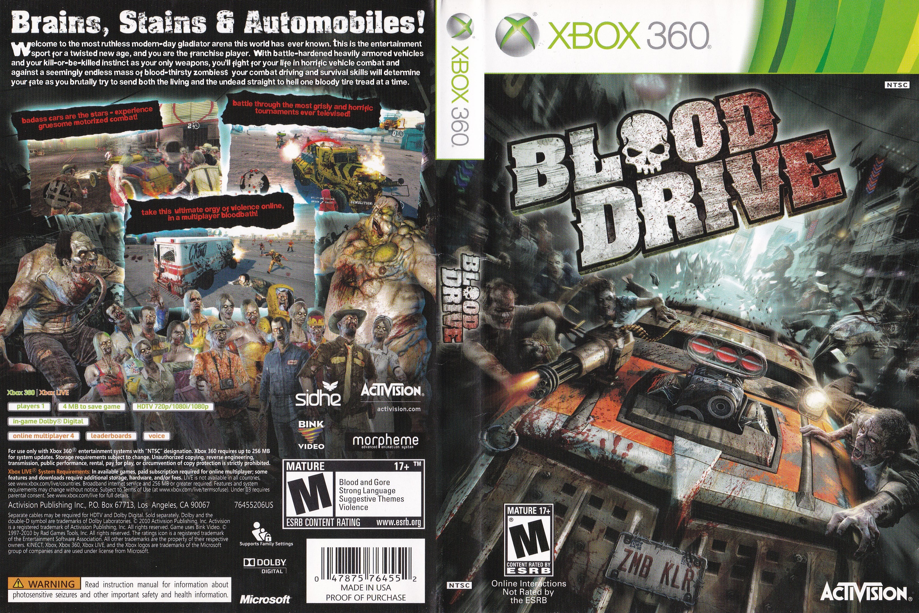 Blood Drive Xbox 360