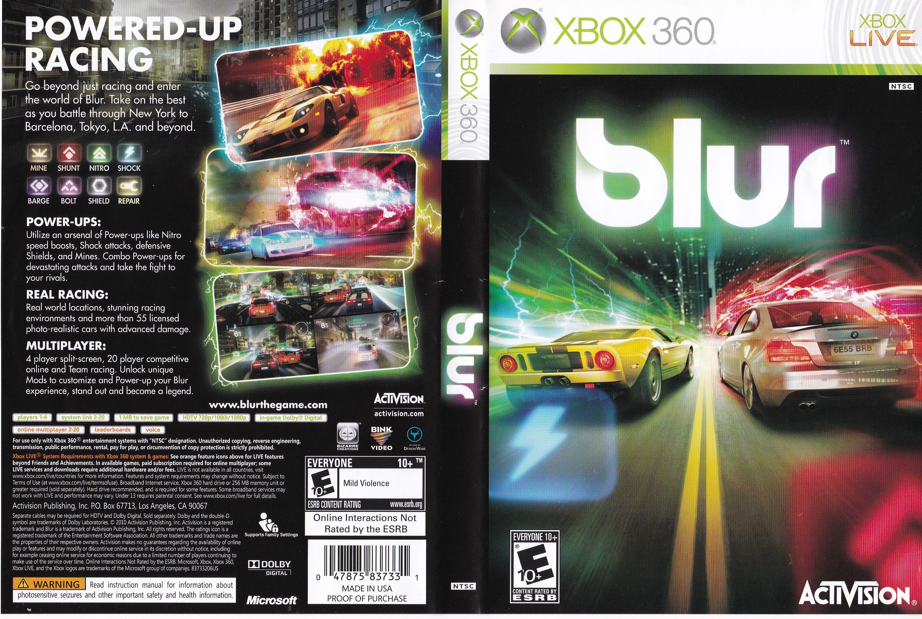 Porque eu adoro o jogo: BLUR (Xbox 360)