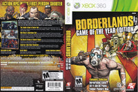 Borderlands Game of the Year Xbox 360