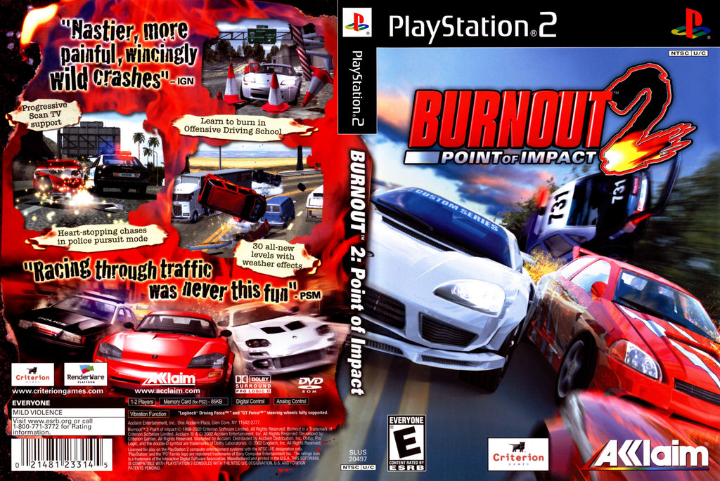 Burnout 2 Point of Impact C PS2