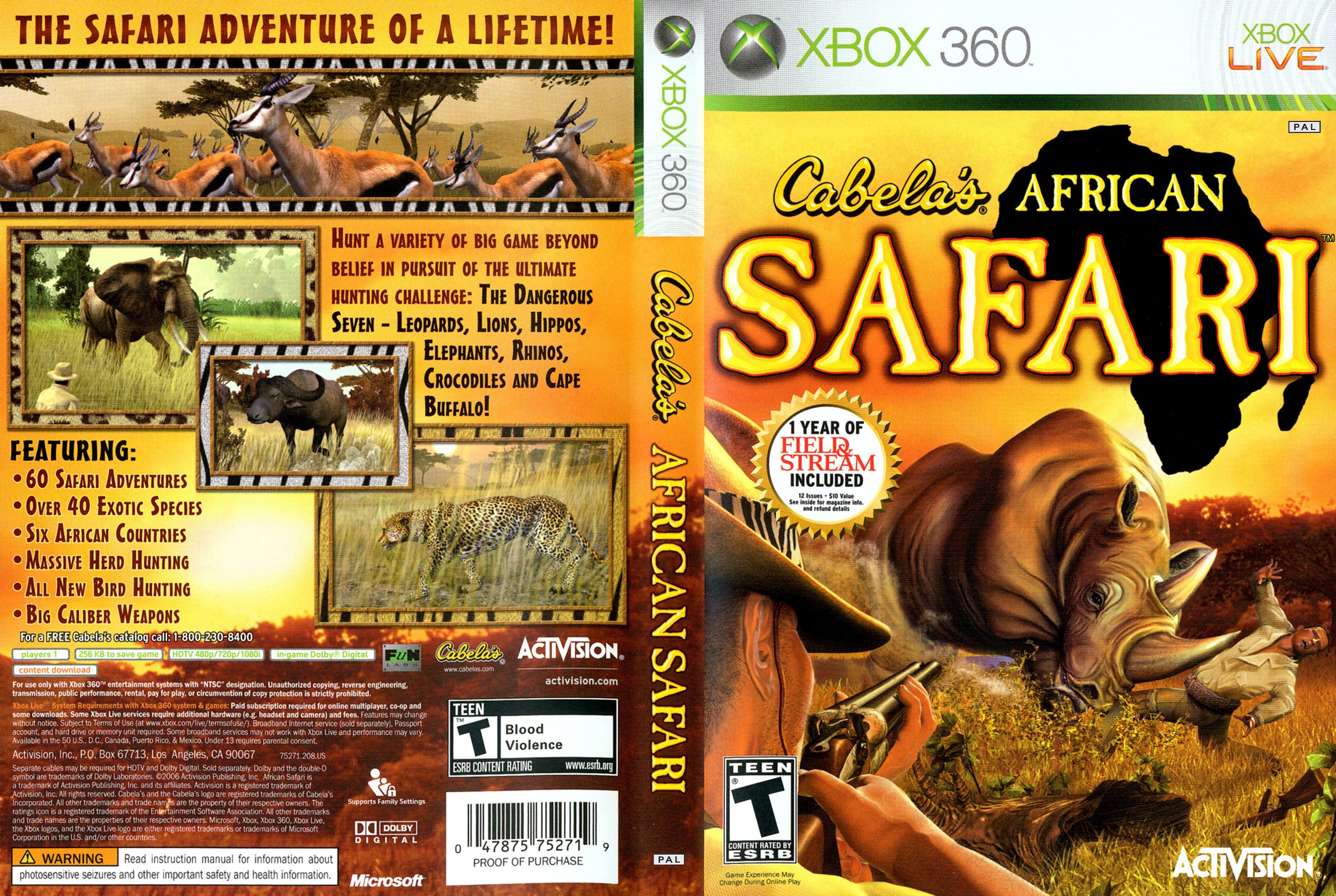 Cabela's African Safari Xbox 360