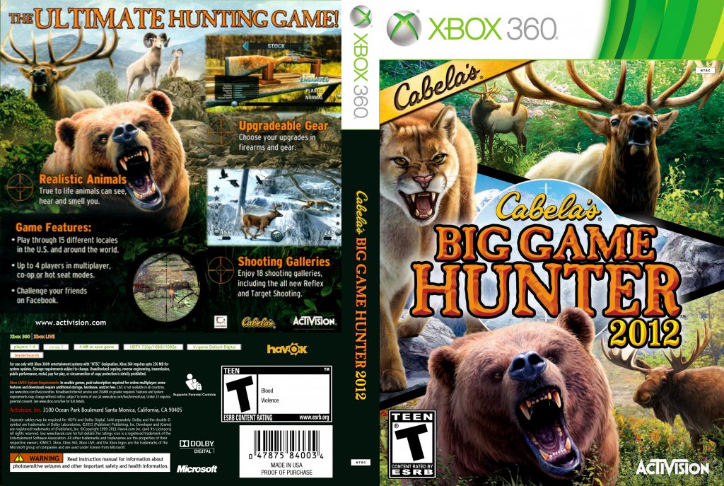 Cabelas: Big Game Hunter Pro Hunts - Xbox 360: Xbox 360: Video Games 