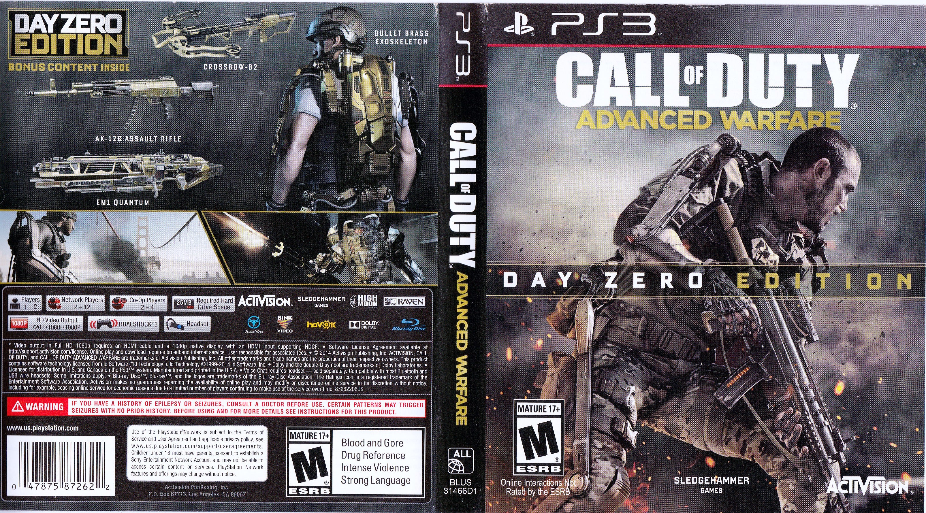 Cod Advanced Warfare Ps3