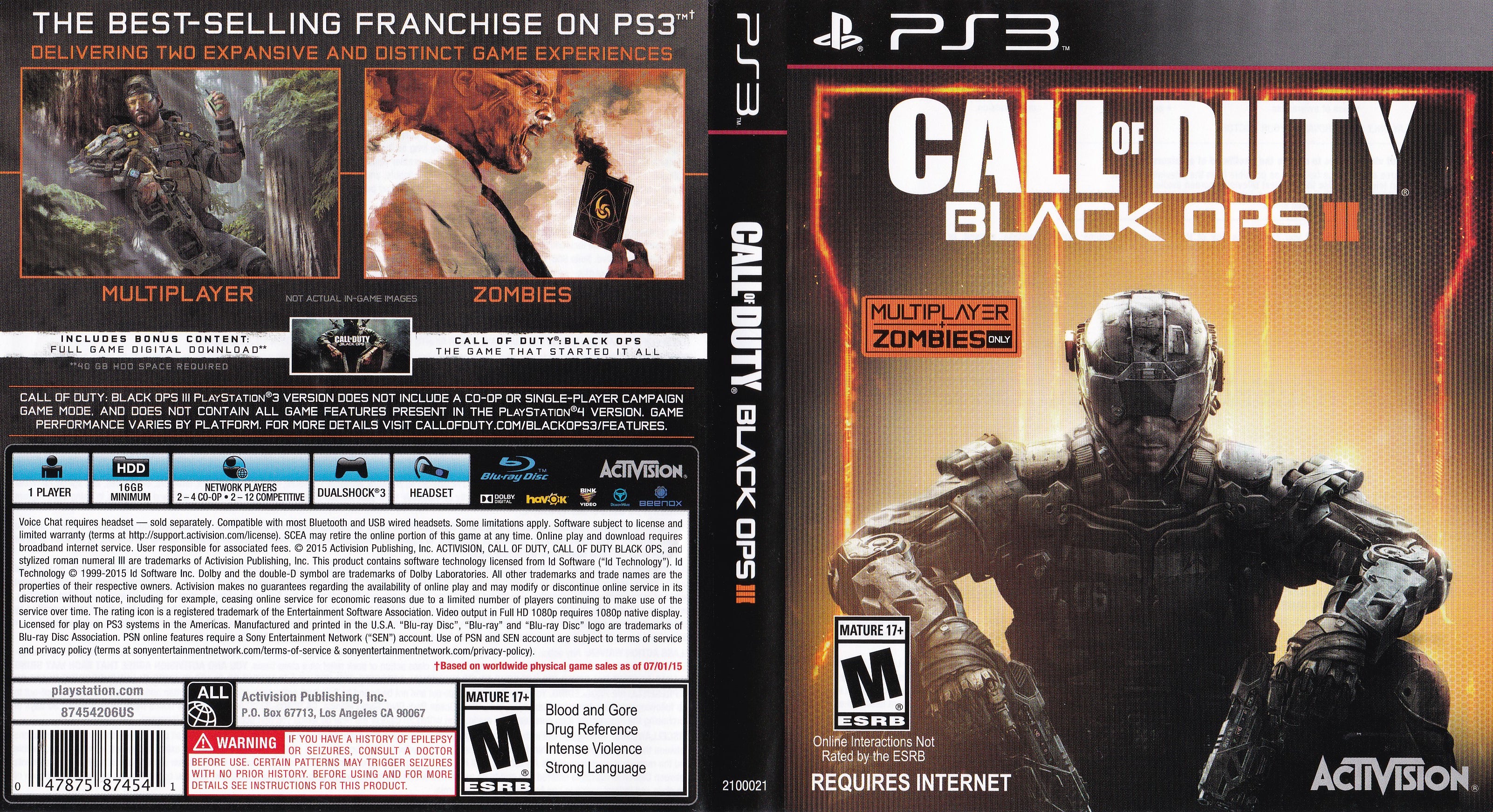 Call Of Duty Black Ops III PS3 - Main Image