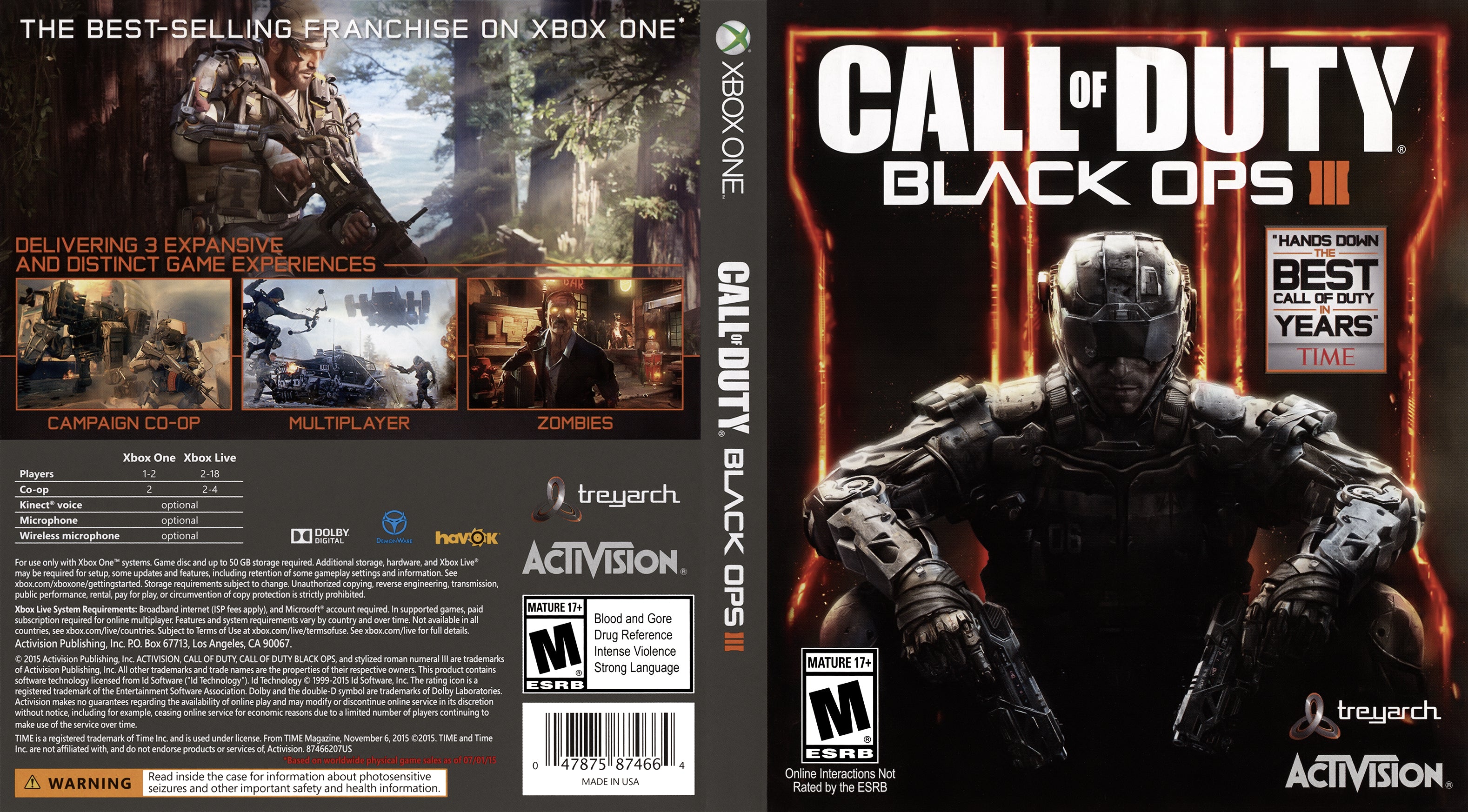 Call of Duty: Black Ops IIII XBOX ONE Call of Duty: Black Ops IIII XBOX ONE