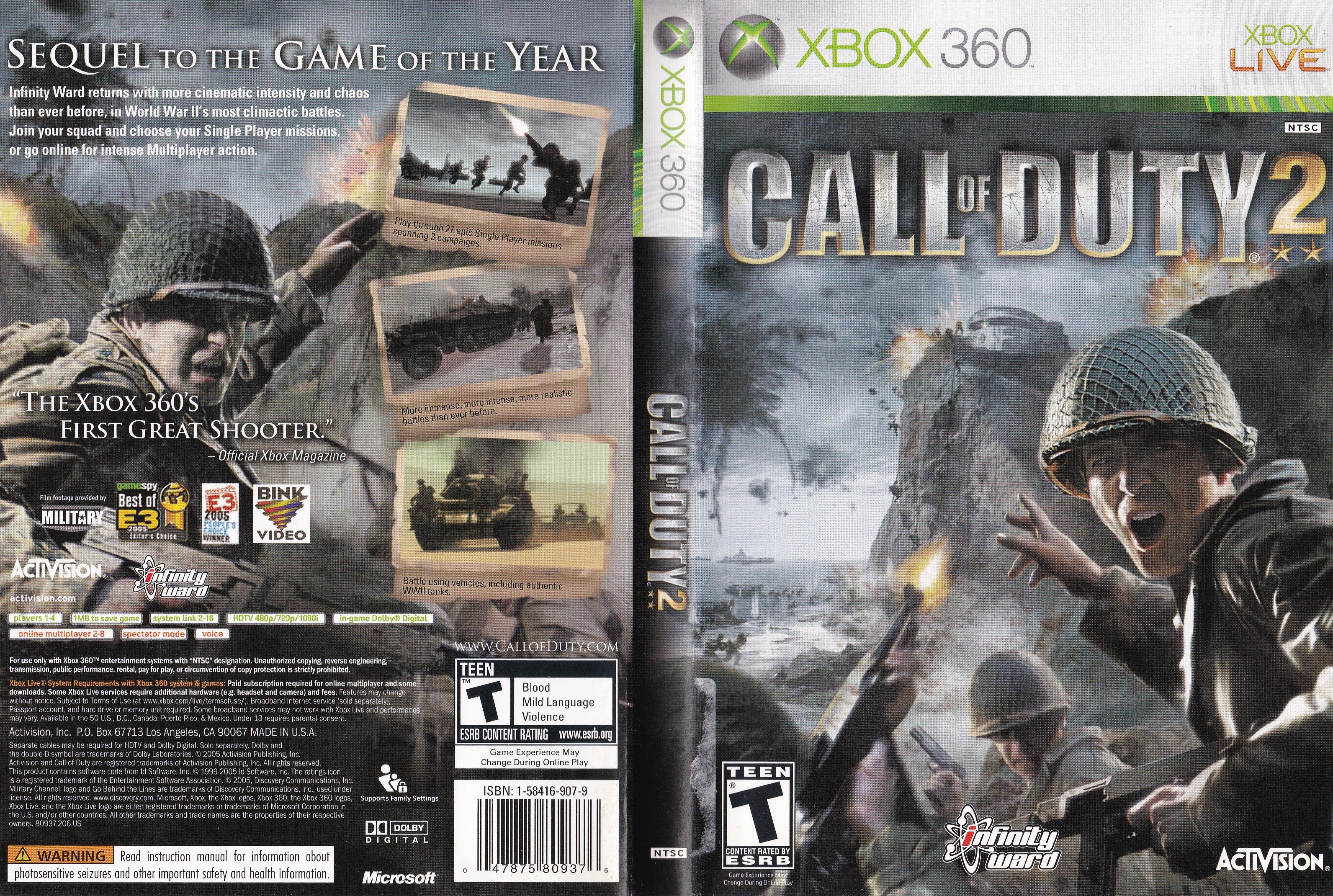 Call Of Duty 2 Xbox 360