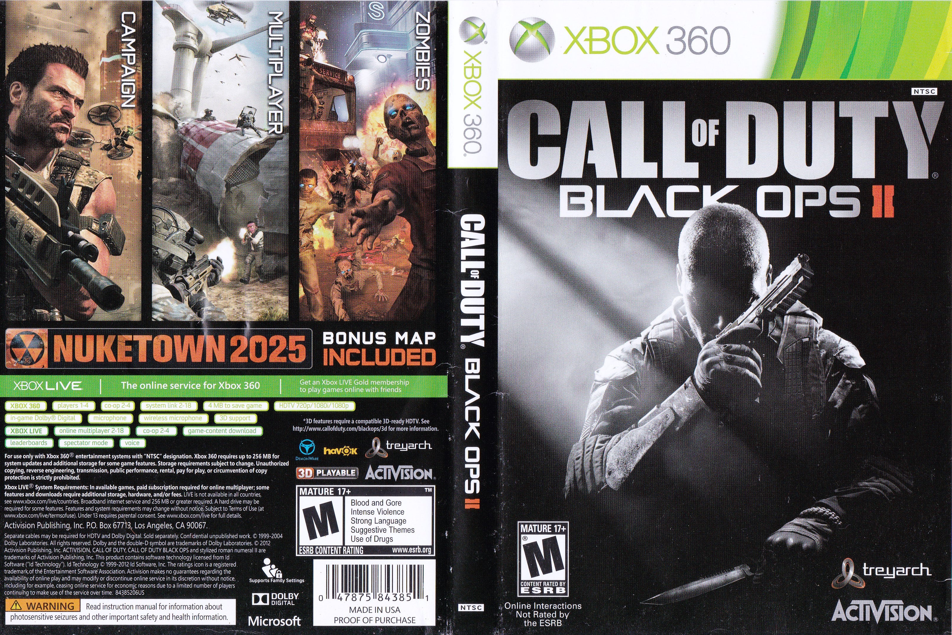 Call Of Duty Black Ops II Xbox 360 | Clarkade