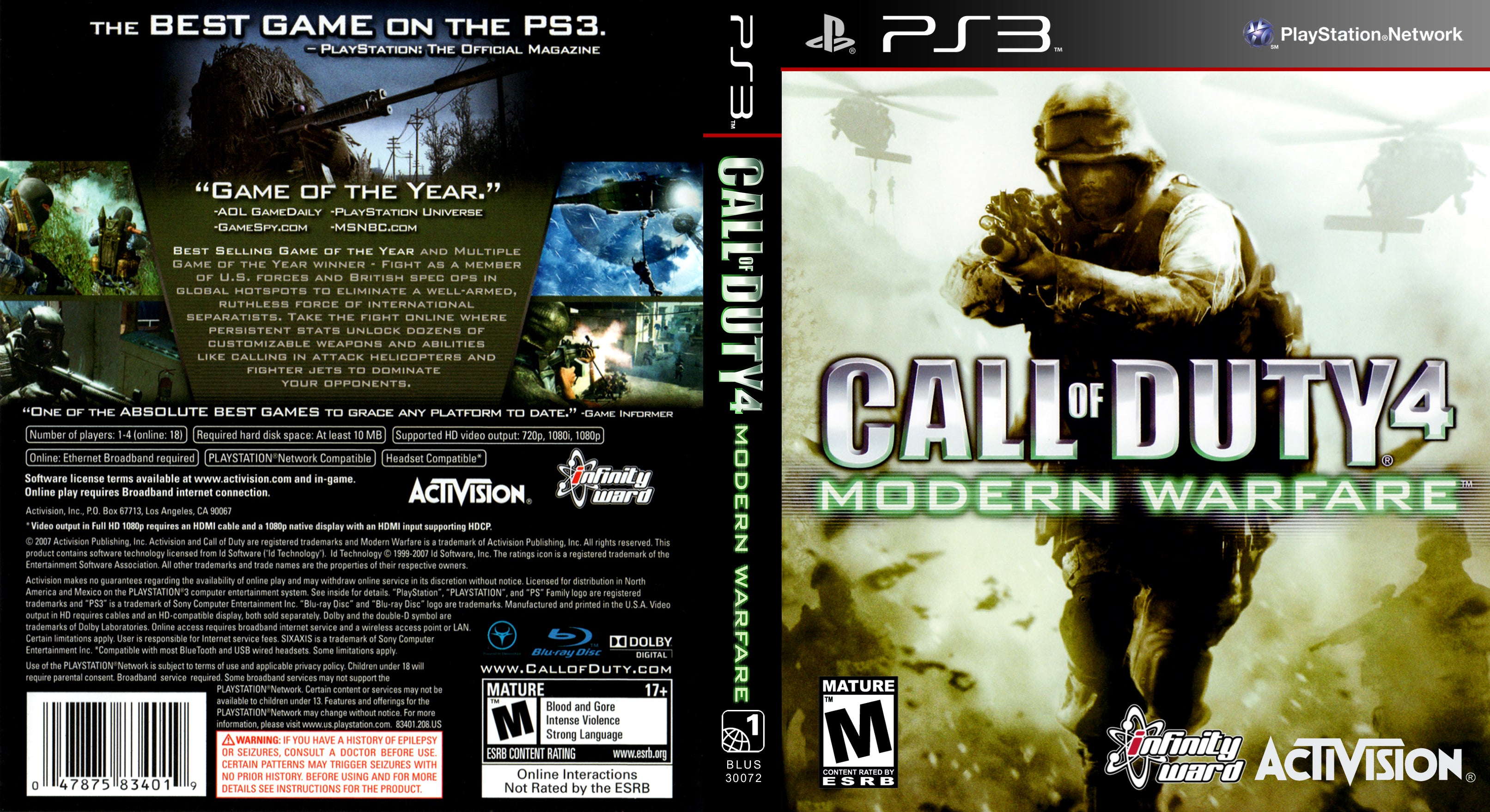 Call Of Duty 4 Modern Warfare PS3