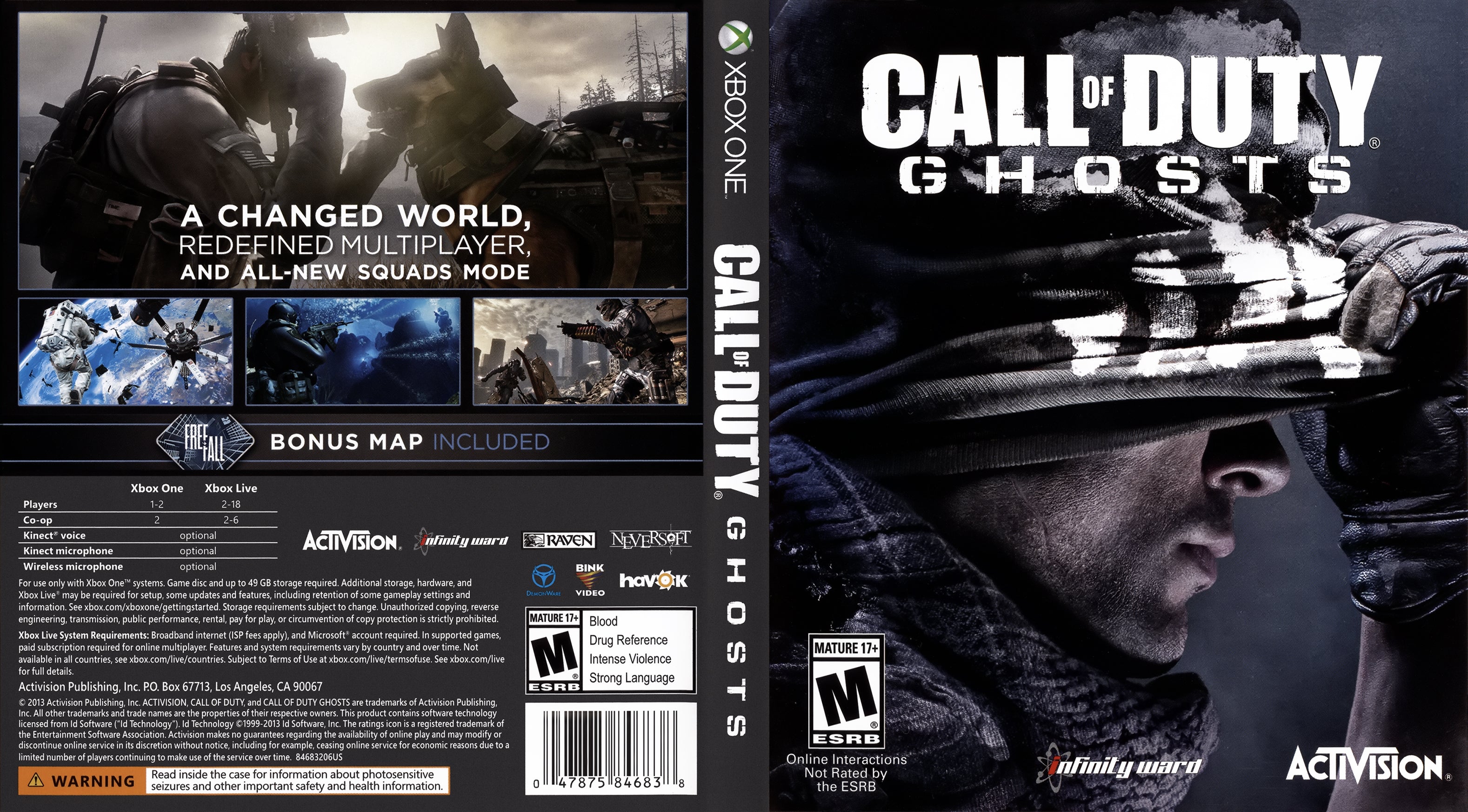 Call Of Duty Ghosts Back Of Box