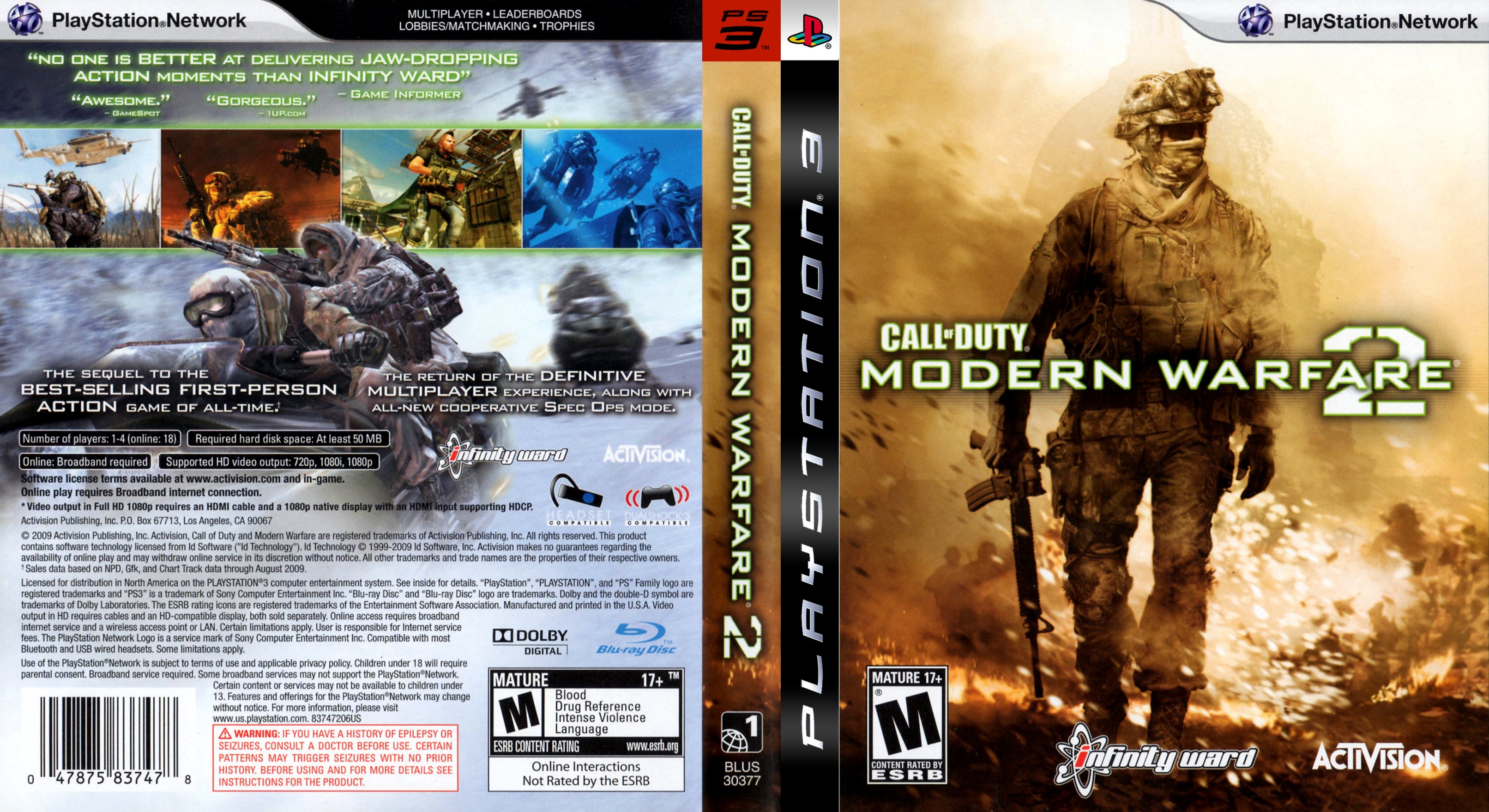  Call of Duty: Modern Warfare 2 Greatest Hits with DLC -  Playstation 3 : Activision Inc: Everything Else