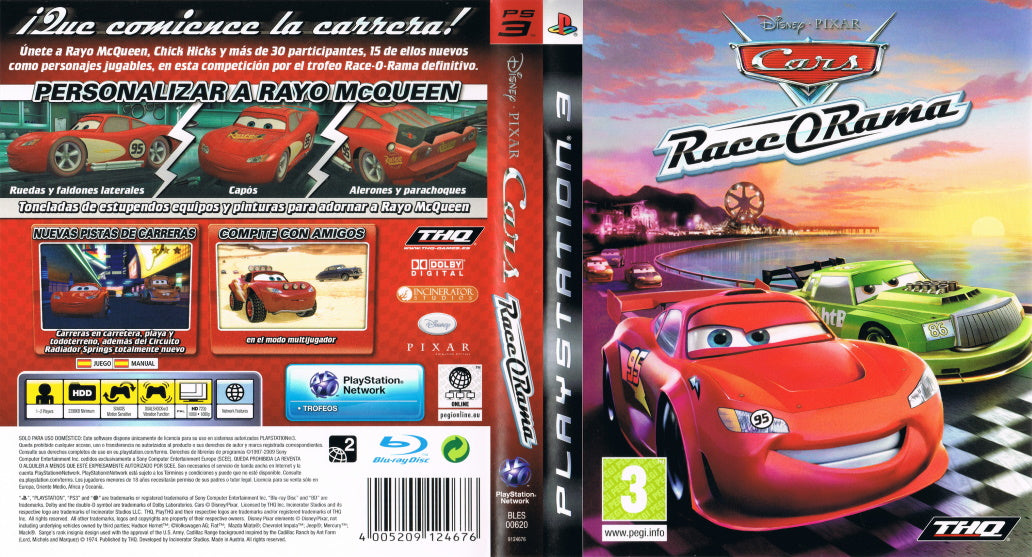 Cars Race-O-Rama (Sony PlayStation 3, 2009) for sale online