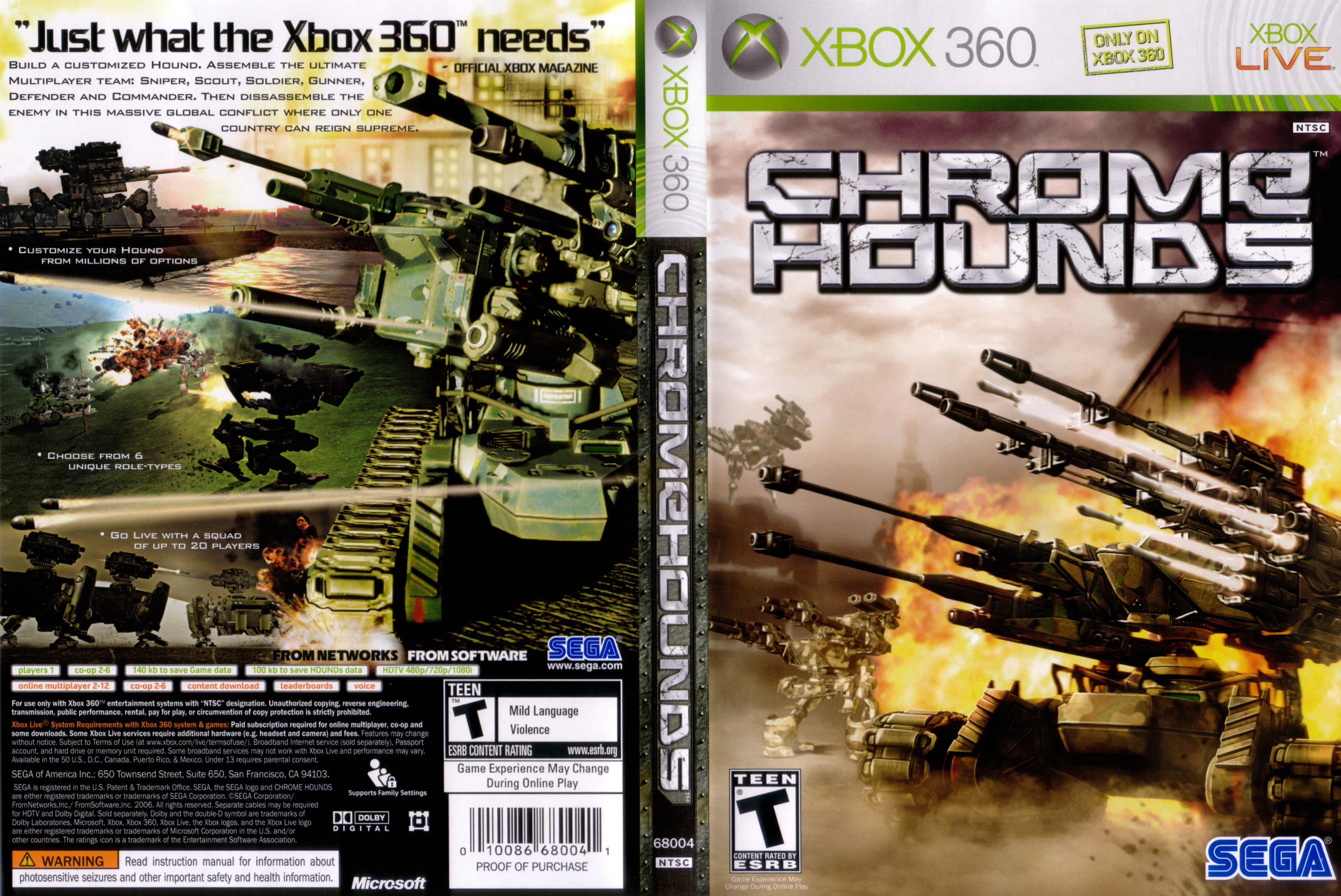 Chromehounds Xbox 360